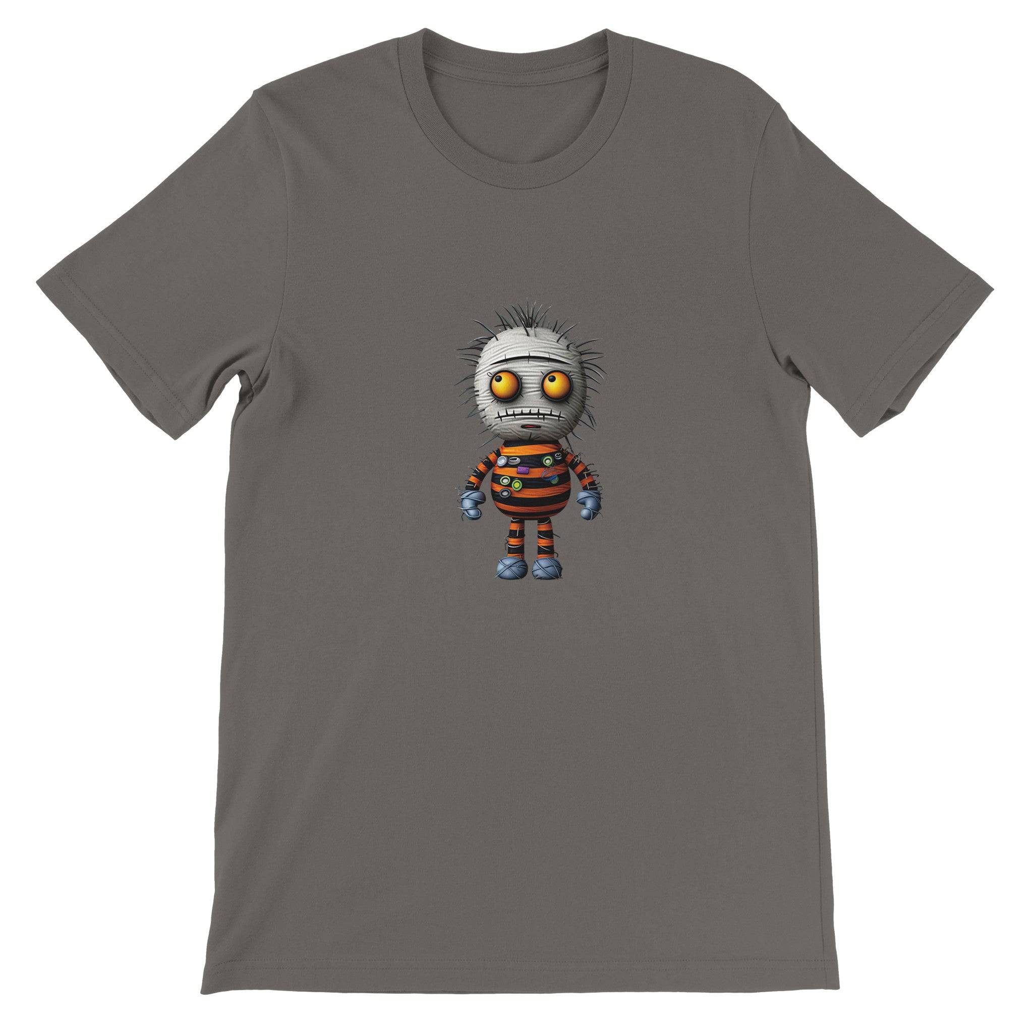 Budget Unisex Crewneck T-shirt/Funny-Spooky-Doll - Enet Images