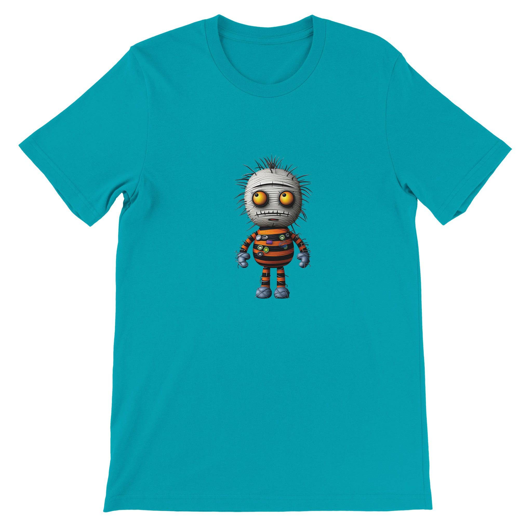 Budget Unisex Crewneck T-shirt/Funny-Spooky-Doll - Enet Images