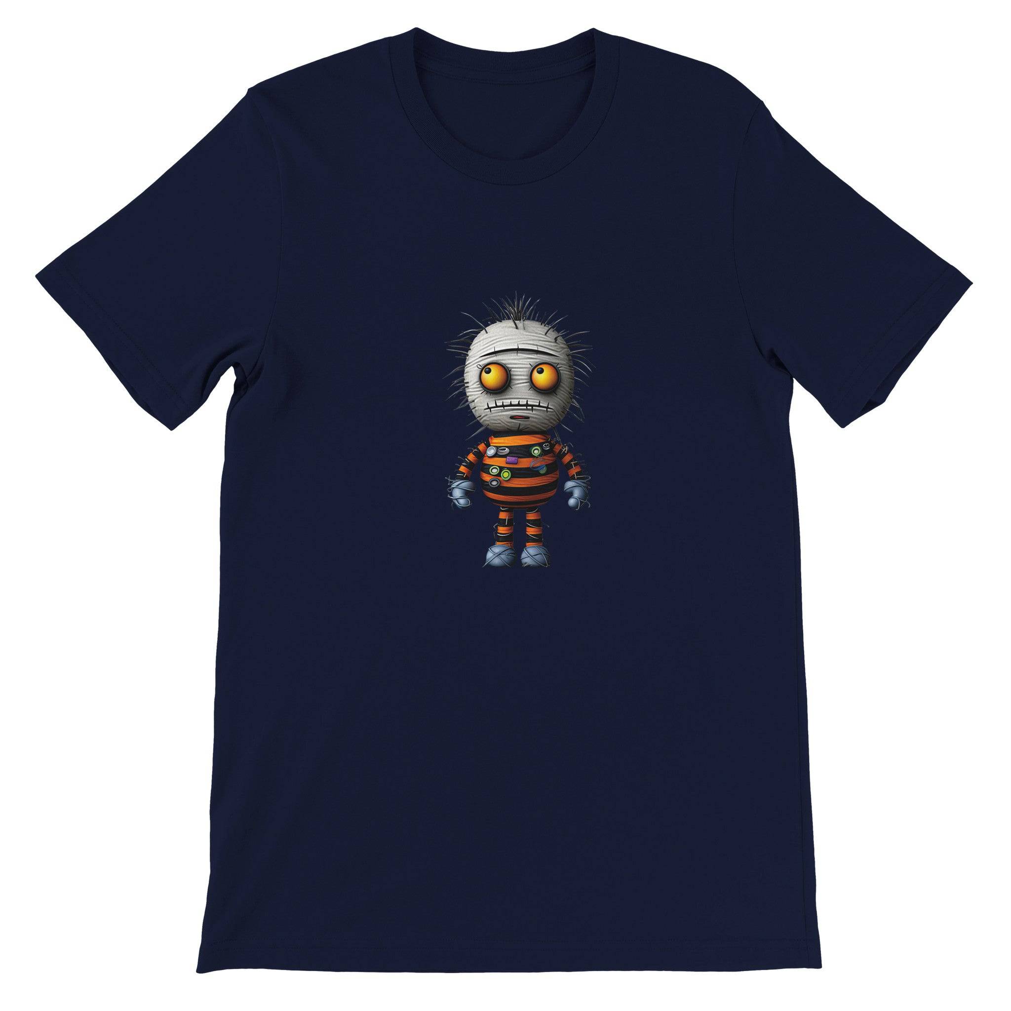 Budget Unisex Crewneck T-shirt/Funny-Spooky-Doll - Enet Images