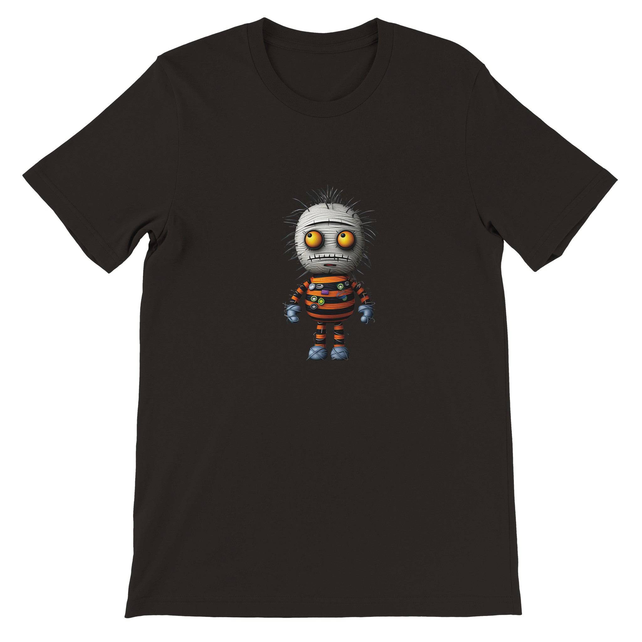 Budget Unisex Crewneck T-shirt/Funny-Spooky-Doll - Enet Images
