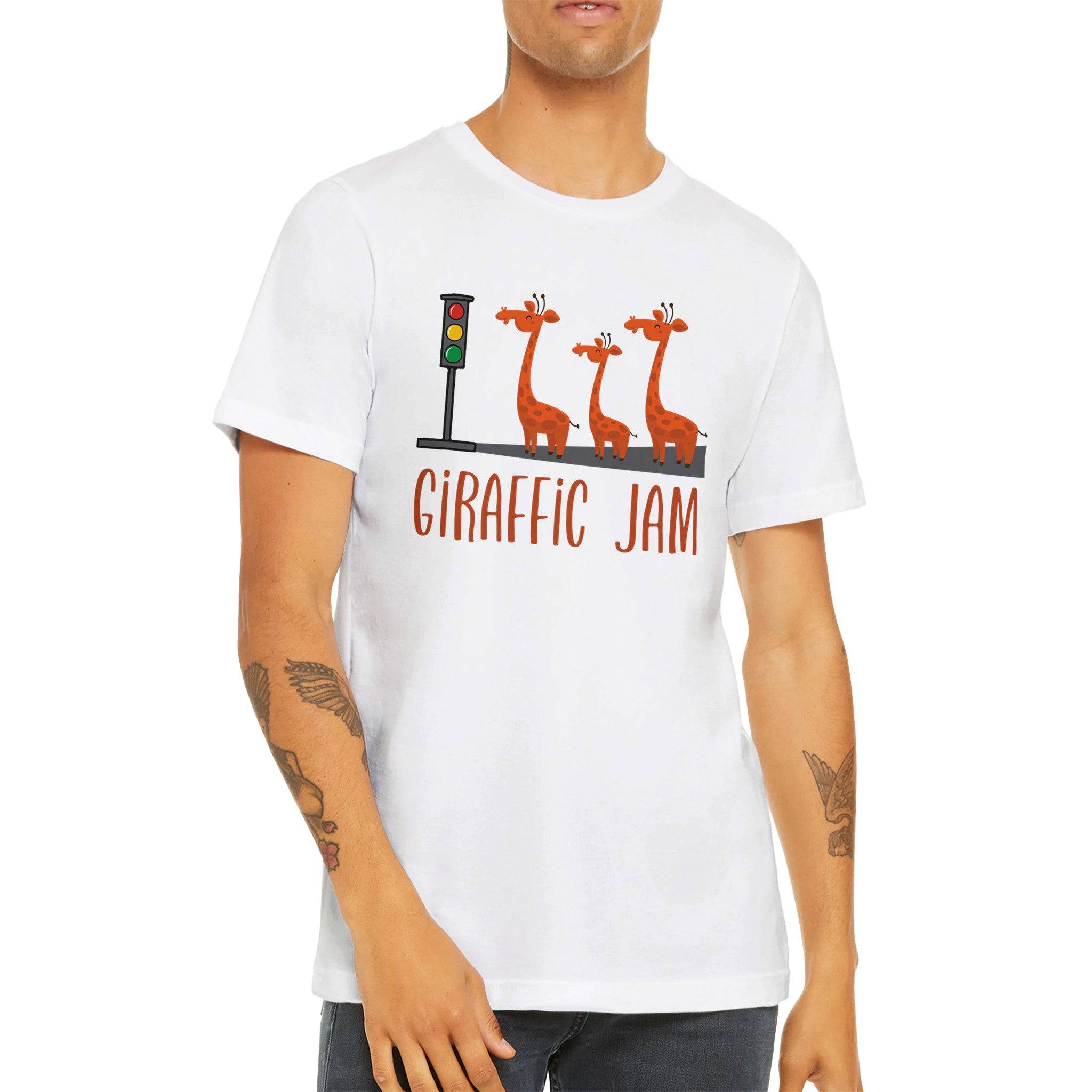Budget Unisex Crewneck T-shirt/Giraffic-Jam - Enet Images