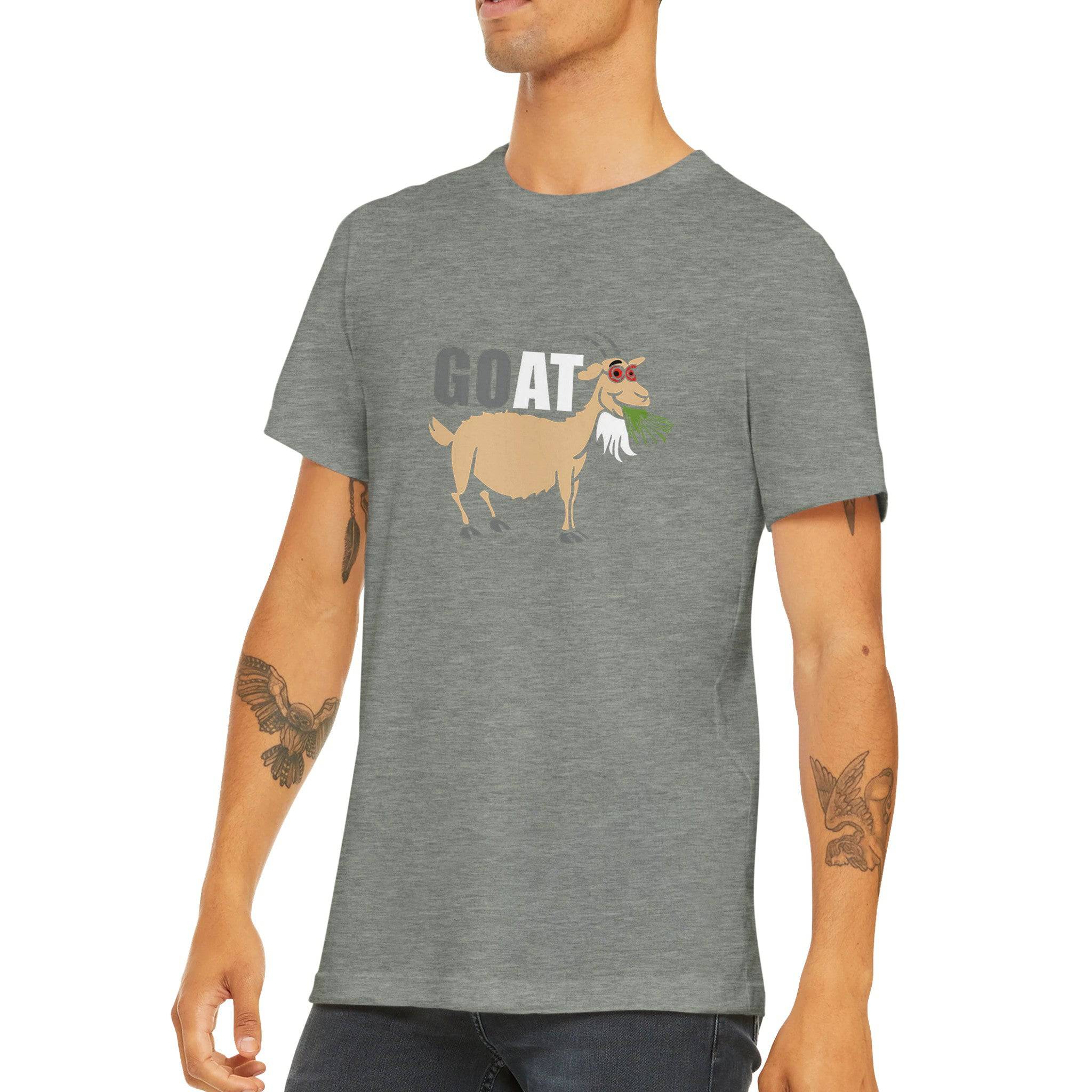 Budget Unisex Crewneck T-shirt/Goat-Grass - Enet Images