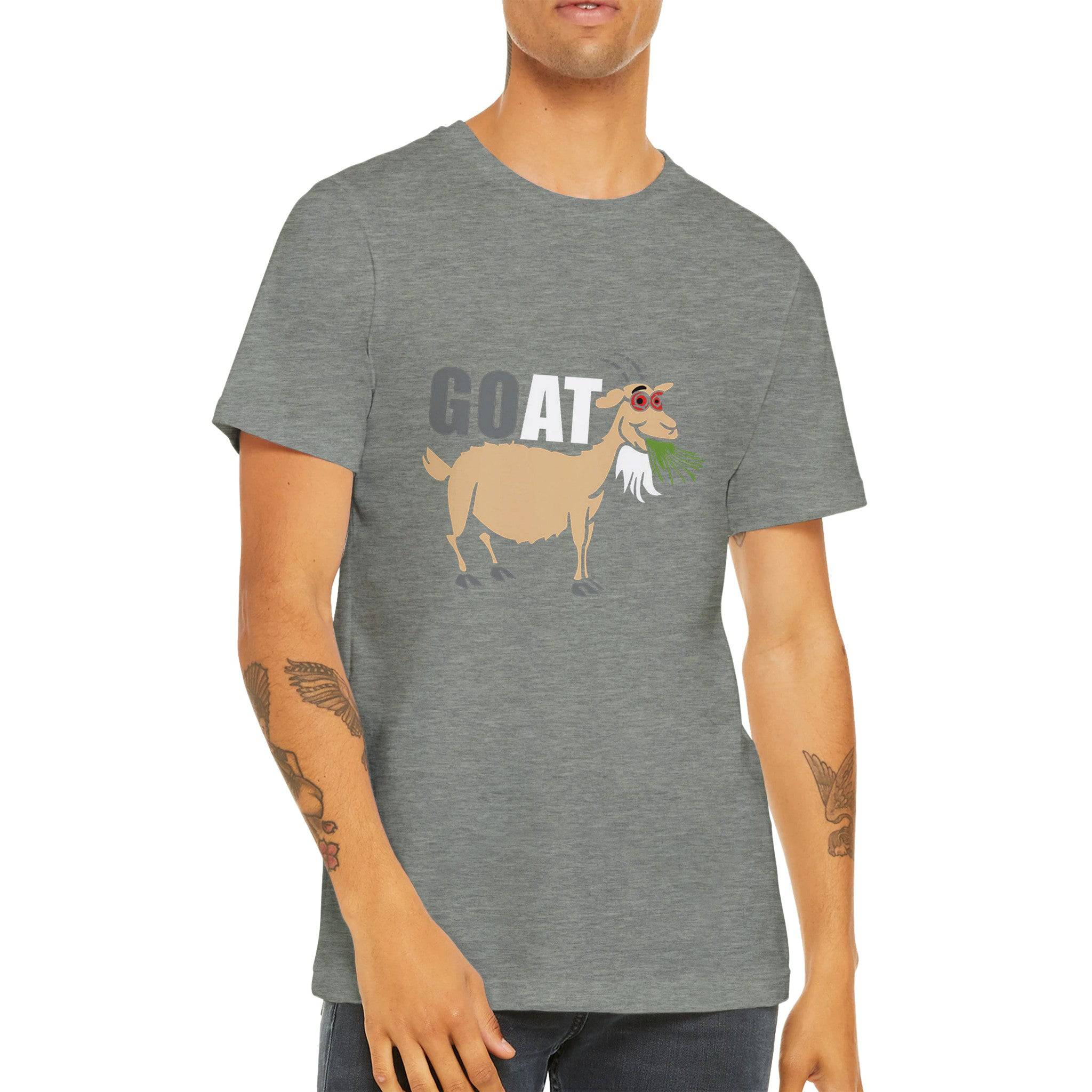 Budget Unisex Crewneck T-shirt/Goat-Grass - Enet Images