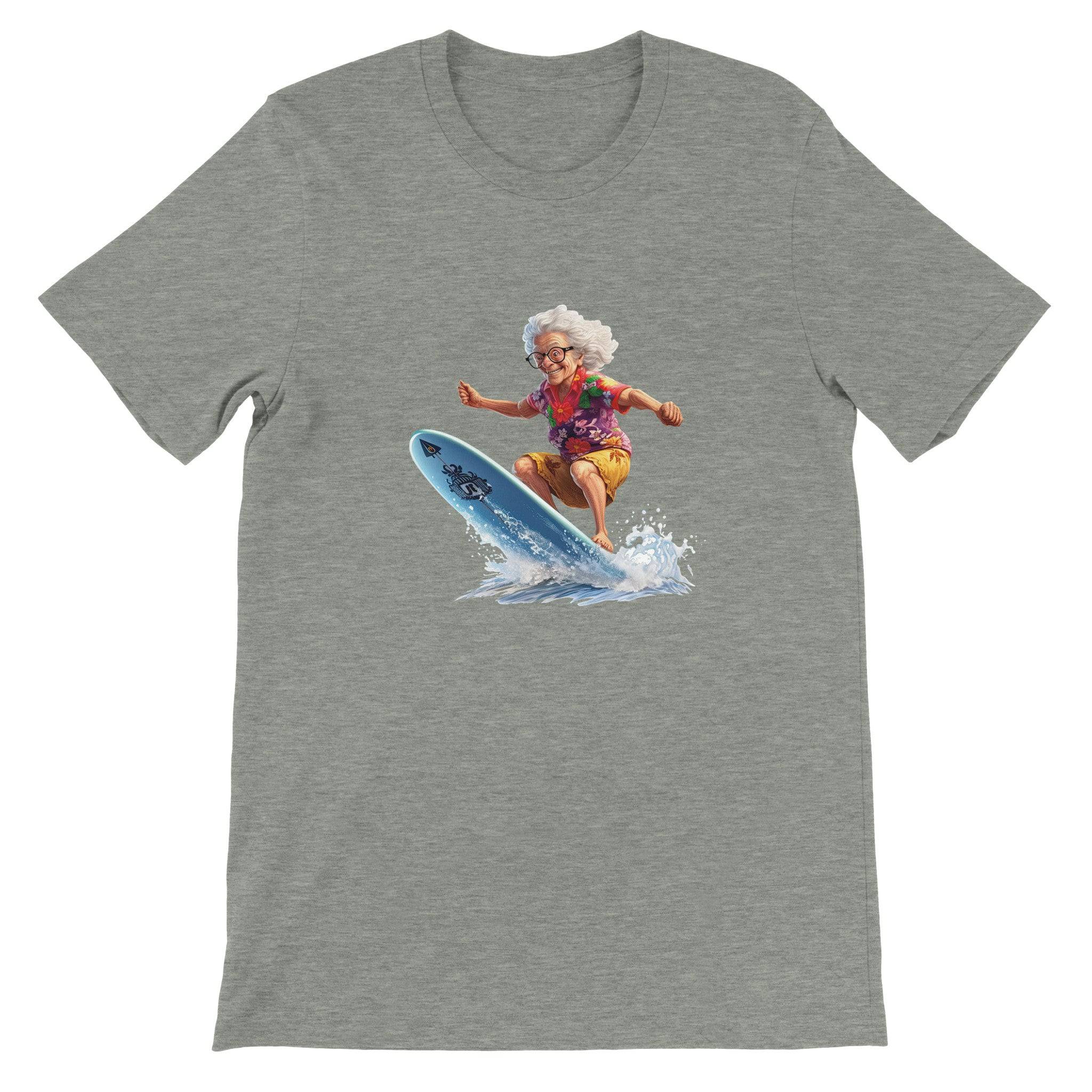 Budget Unisex Crewneck T-shirt/Grandma-Surfin - Enet Images