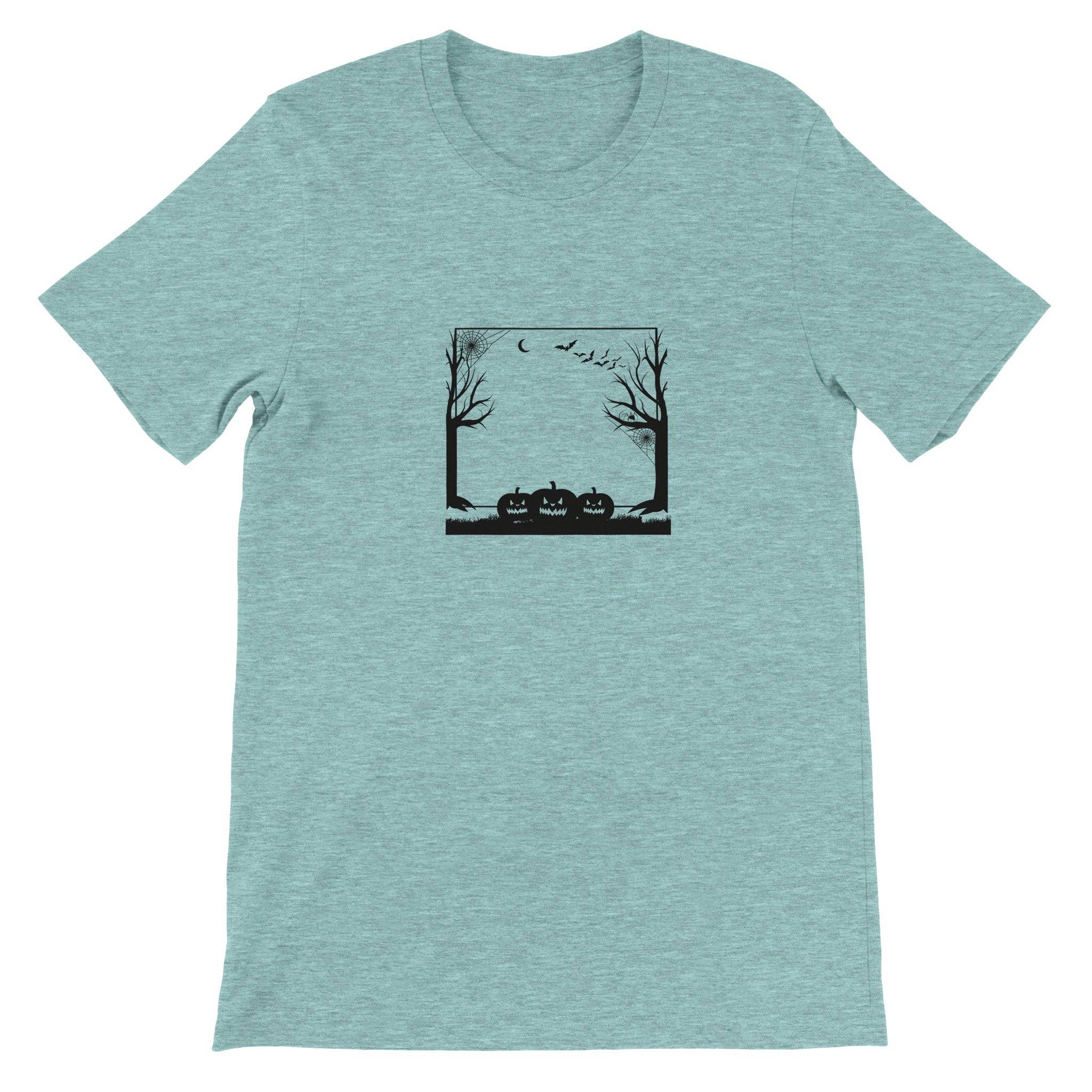 Budget Unisex Crewneck T-shirt/Halloween-Pumkins - Enet Images