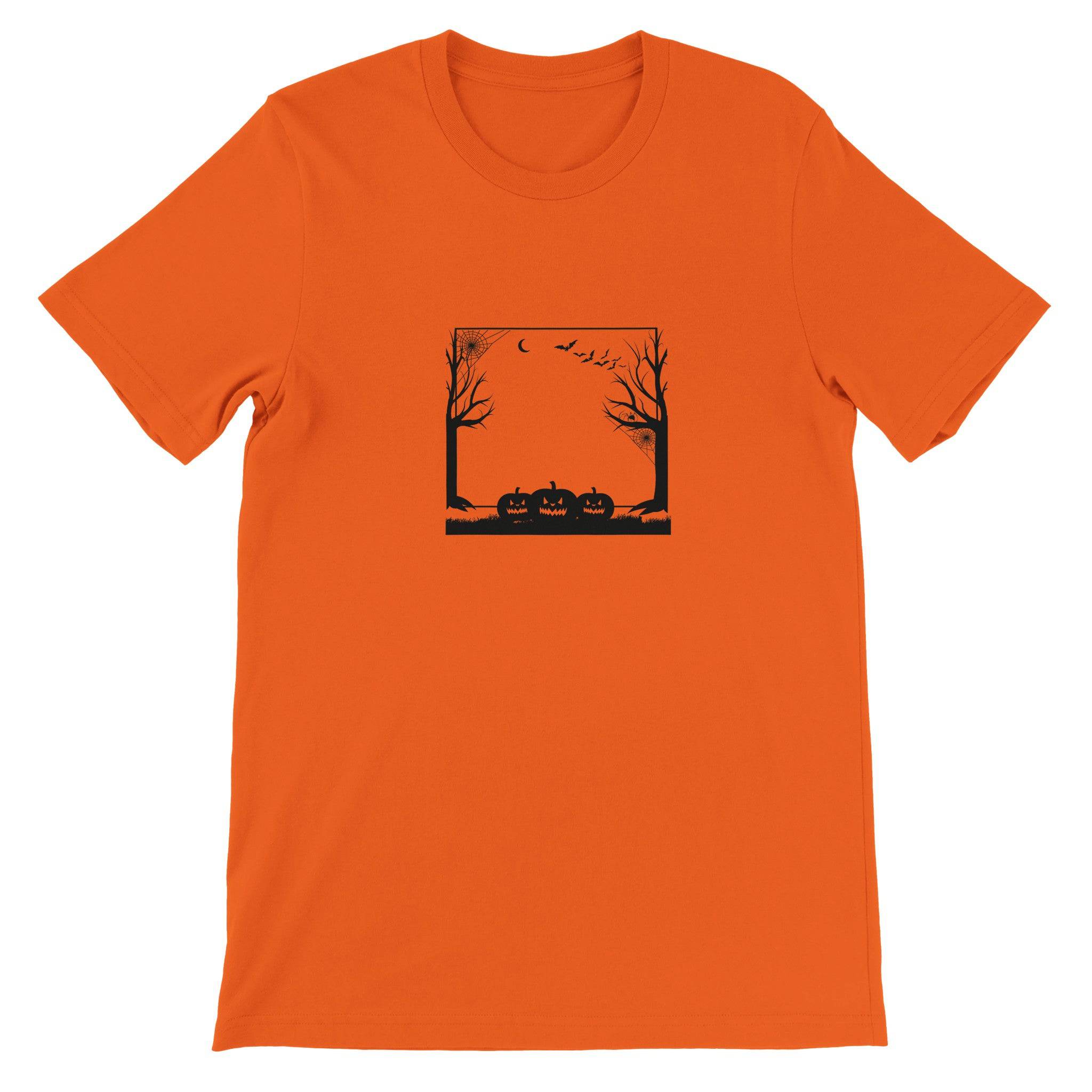Budget Unisex Crewneck T-shirt/Halloween-Pumkins - Enet Images
