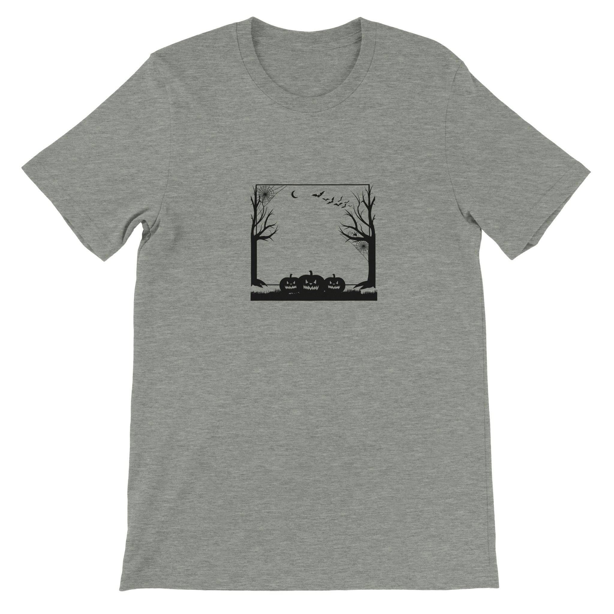 Budget Unisex Crewneck T-shirt/Halloween-Pumkins - Enet Images