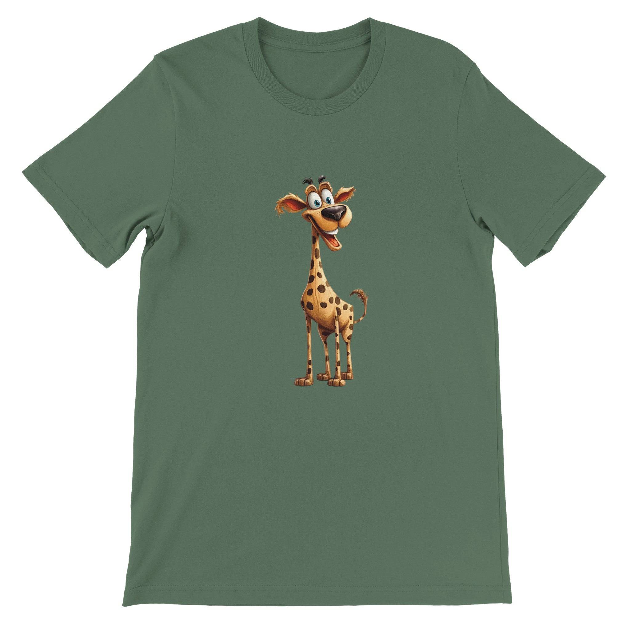 Budget Unisex Crewneck T-shirt/Happy-Giraffe - Enet Images
