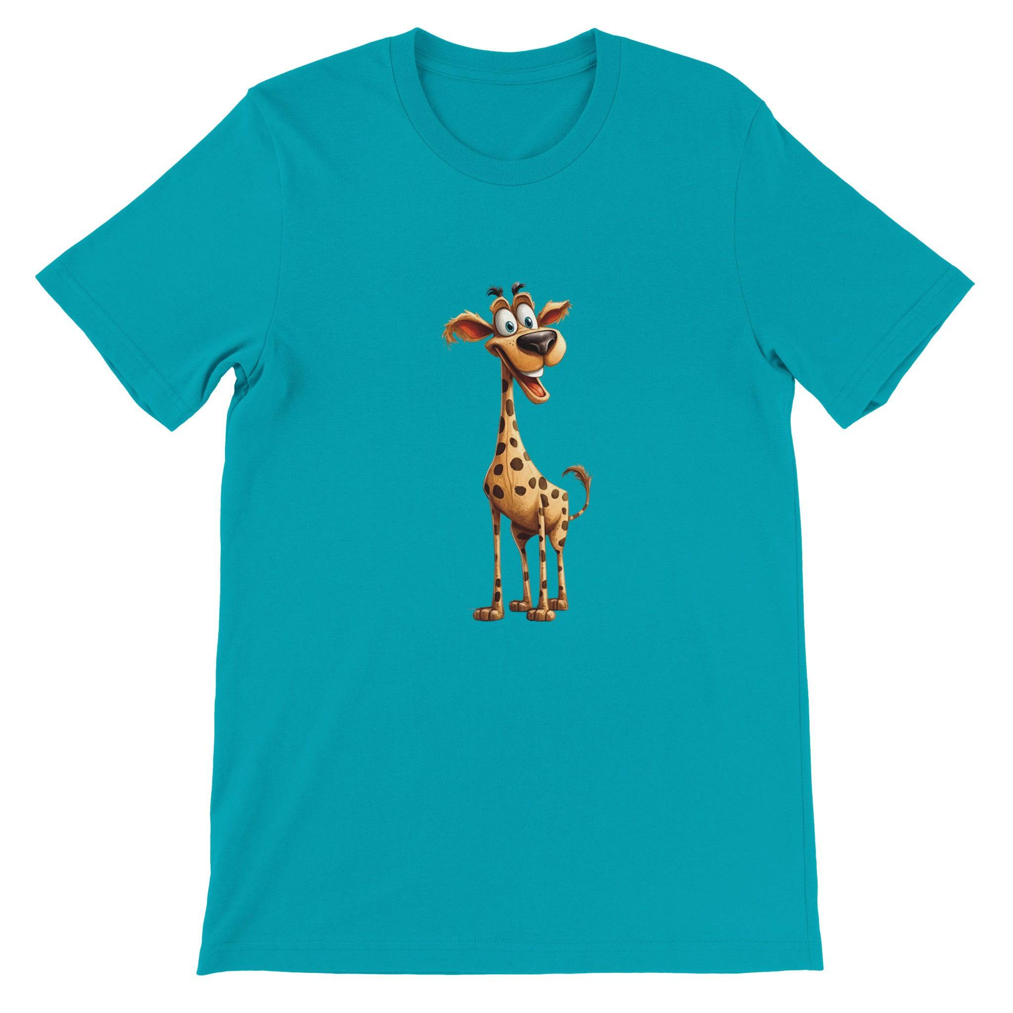 Budget Unisex Crewneck T-shirt/Happy-Giraffe - Enet Images