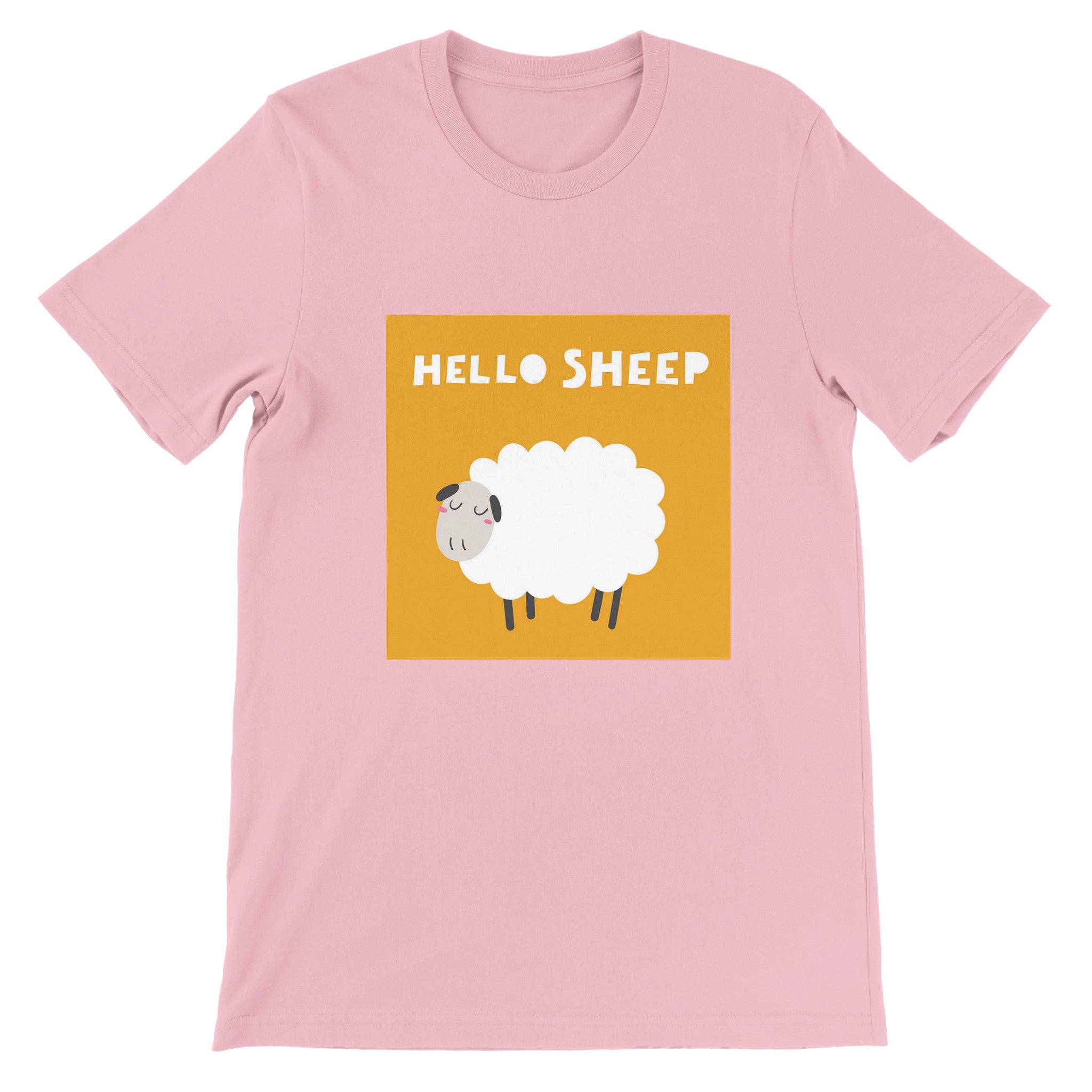 Budget Unisex Crewneck T-shirt/Hello-Sheep - Enet Images