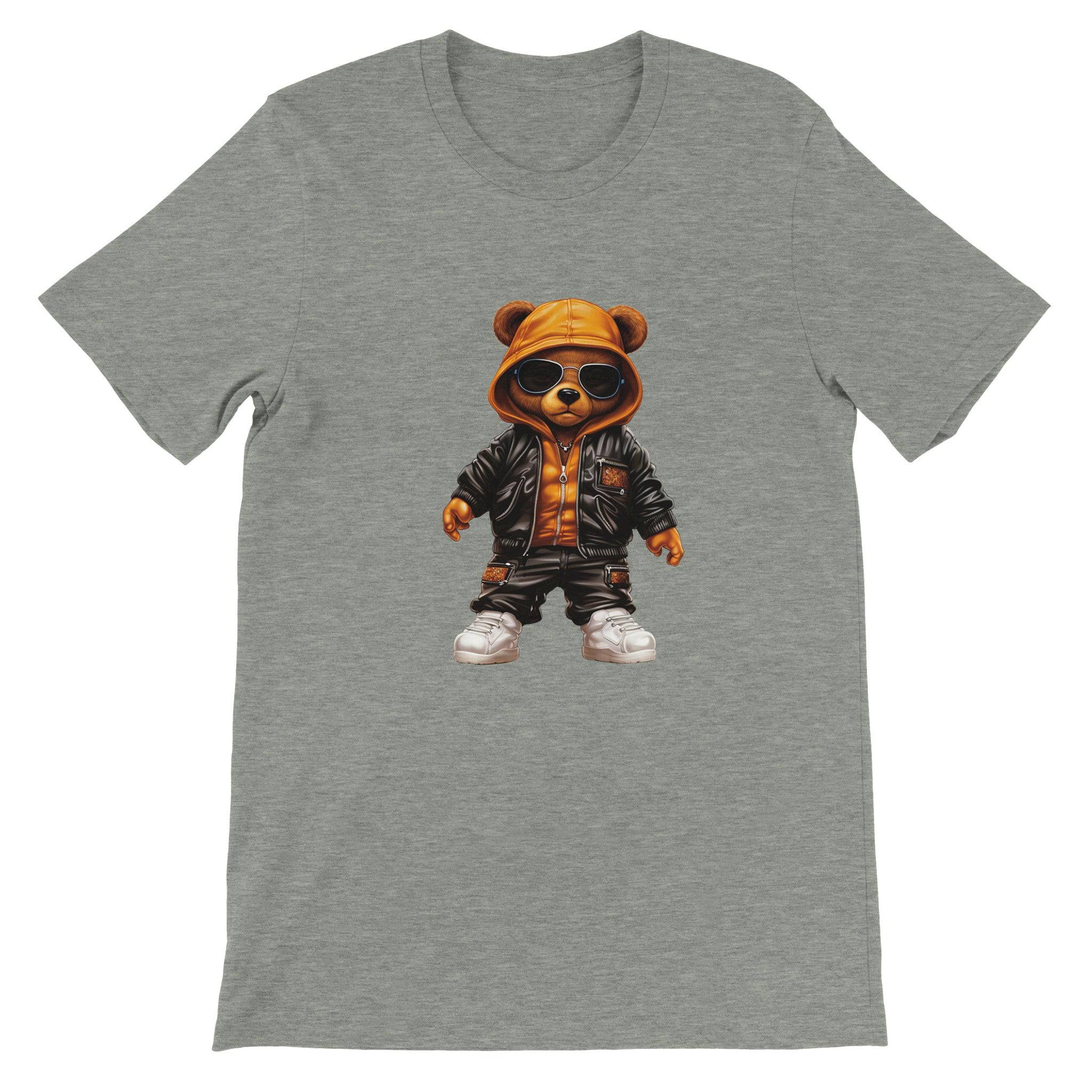 Budget Unisex Crewneck T-shirt/Hip-Hop-Teddy-Bear - Enet Images
