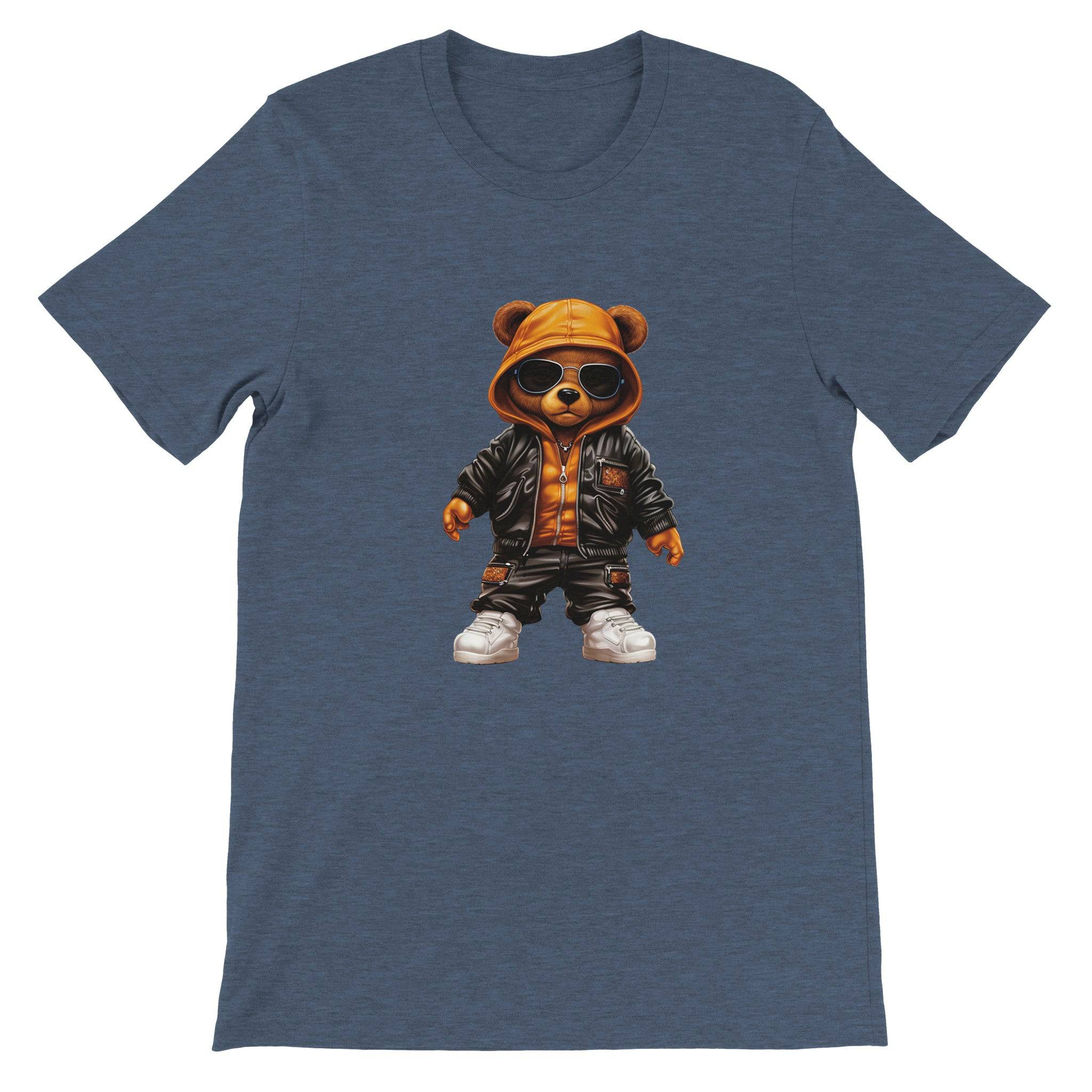 Budget Unisex Crewneck T-shirt/Hip-Hop-Teddy-Bear - Enet Images