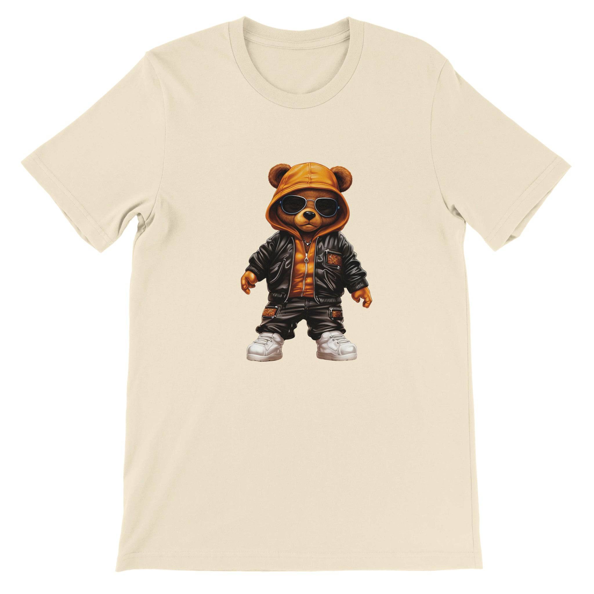 Budget Unisex Crewneck T-shirt/Hip-Hop-Teddy-Bear - Enet Images