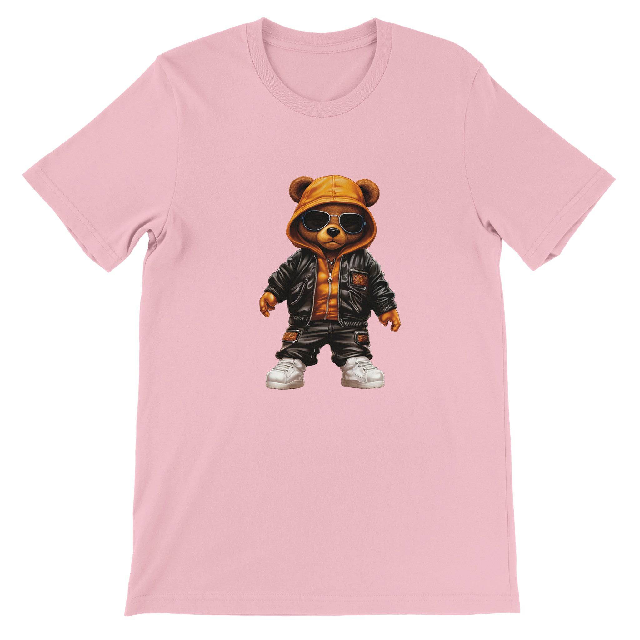 Budget Unisex Crewneck T-shirt/Hip-Hop-Teddy-Bear - Enet Images