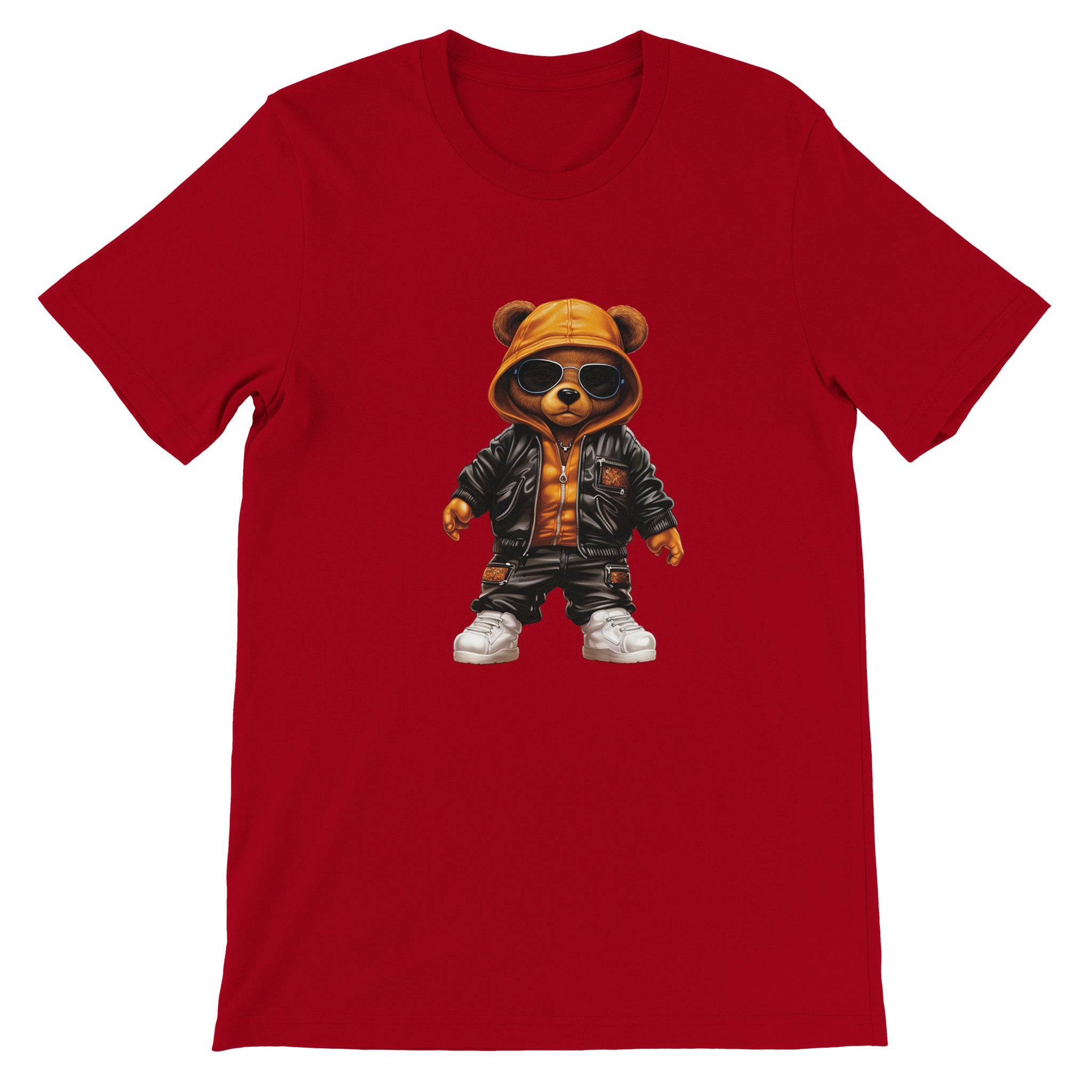 Budget Unisex Crewneck T-shirt/Hip-Hop-Teddy-Bear - Enet Images