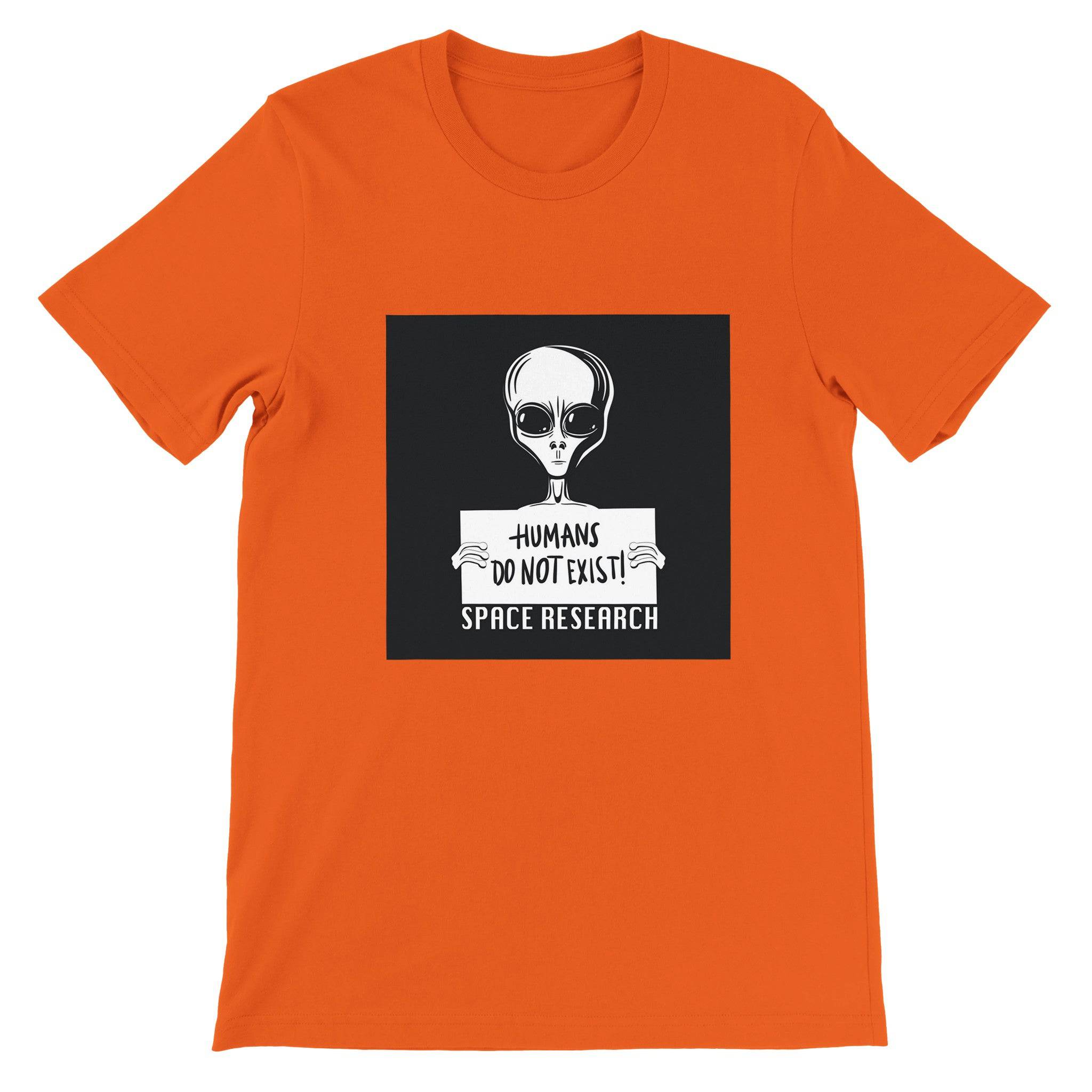 Budget Unisex Crewneck T-shirt/Humans-Don't-Exist - Enet Images