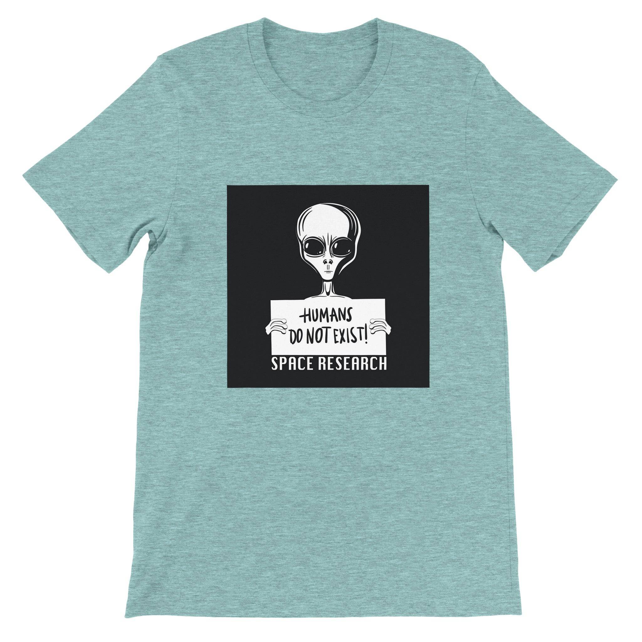 Budget Unisex Crewneck T-shirt/Humans-Don't-Exist - Enet Images