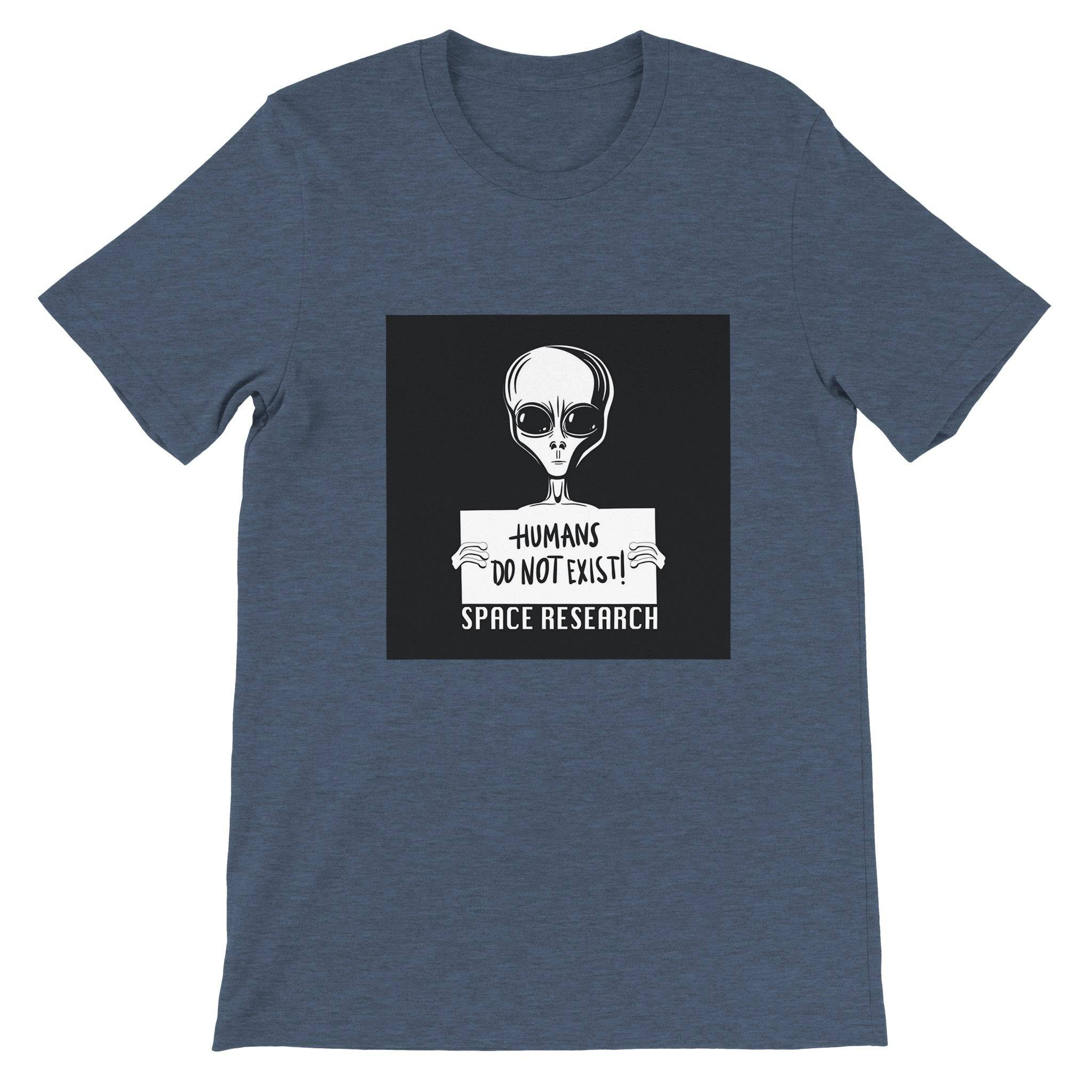 Budget Unisex Crewneck T-shirt/Humans-Don't-Exist - Enet Images