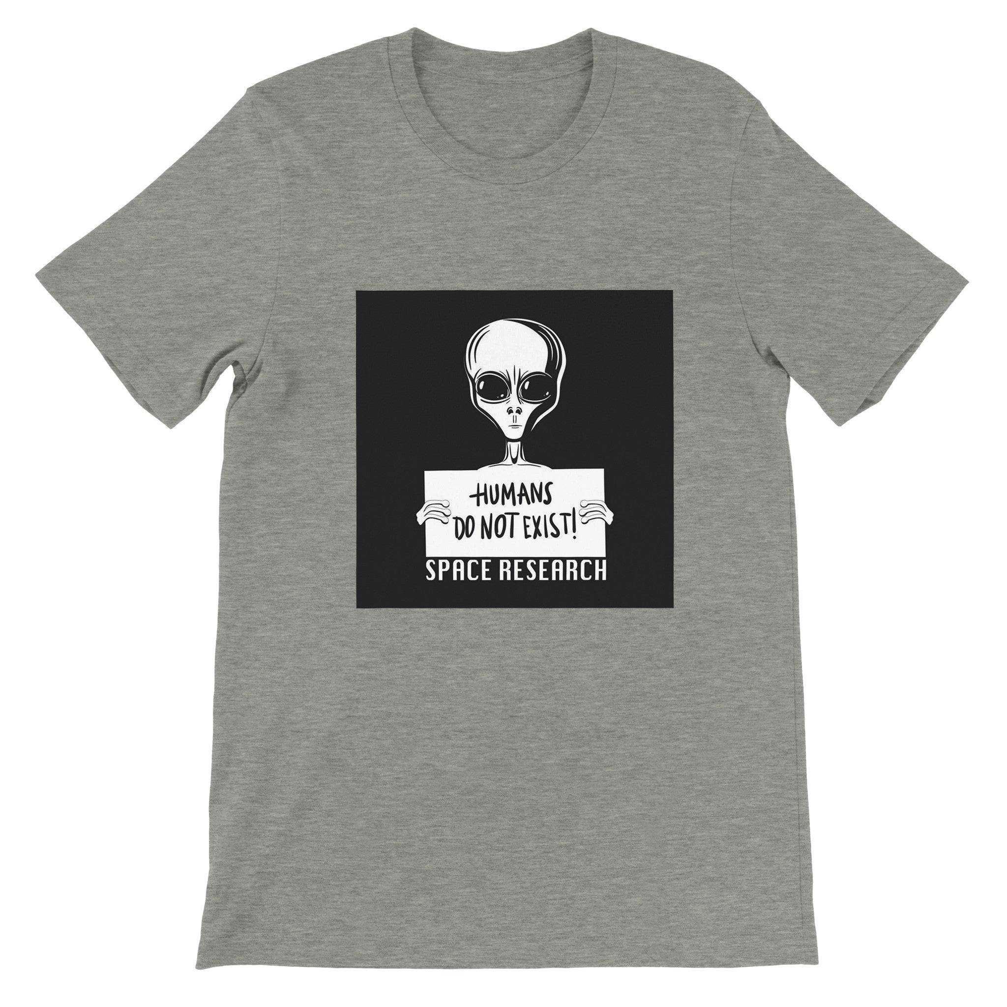 Budget Unisex Crewneck T-shirt/Humans-Don't-Exist - Enet Images