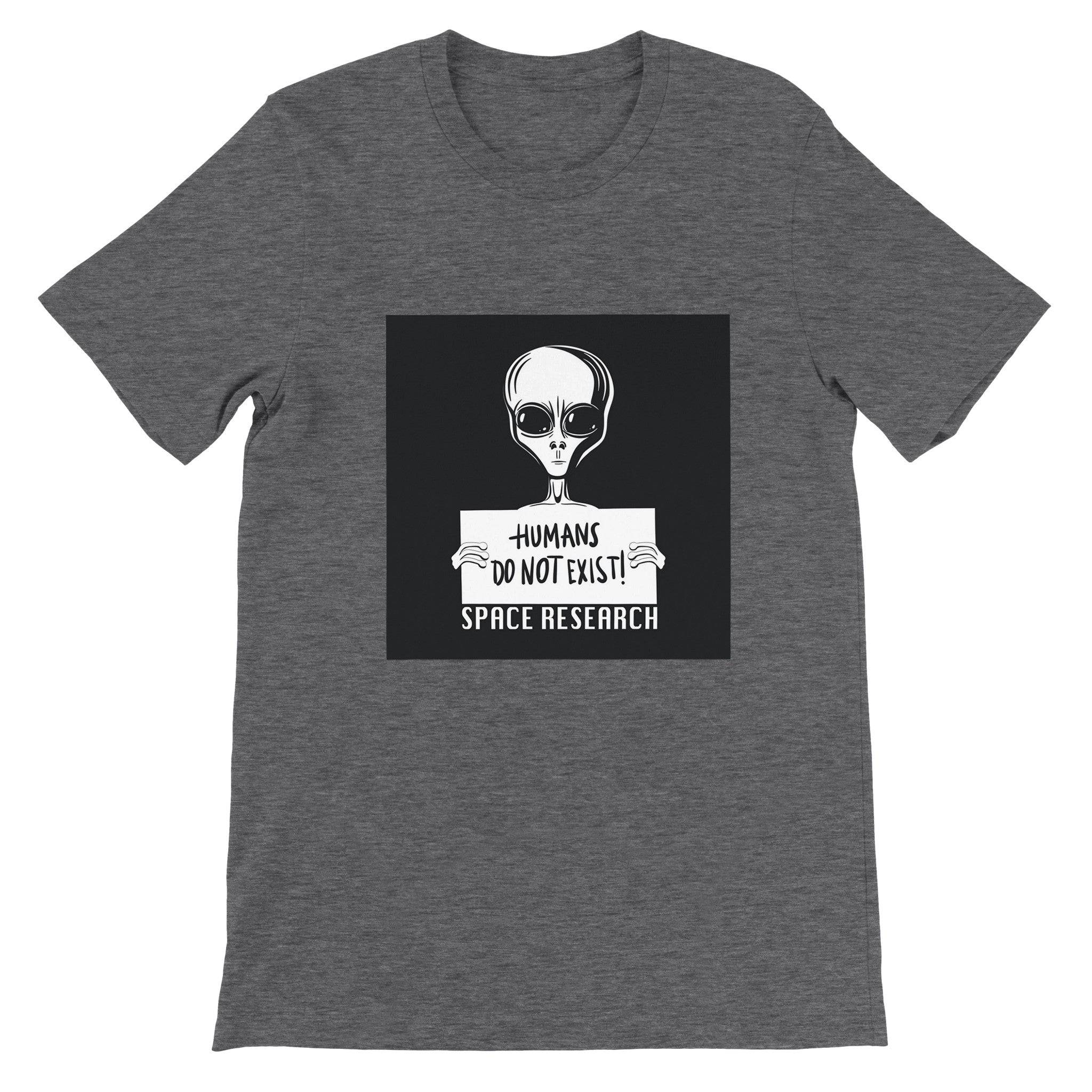 Budget Unisex Crewneck T-shirt/Humans-Don't-Exist - Enet Images