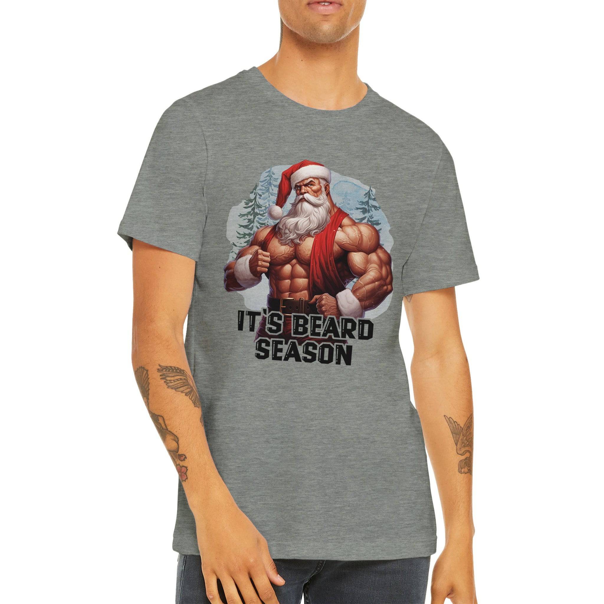 Budget Unisex Crewneck T-shirt/It's-Beard-Season - Enet Images