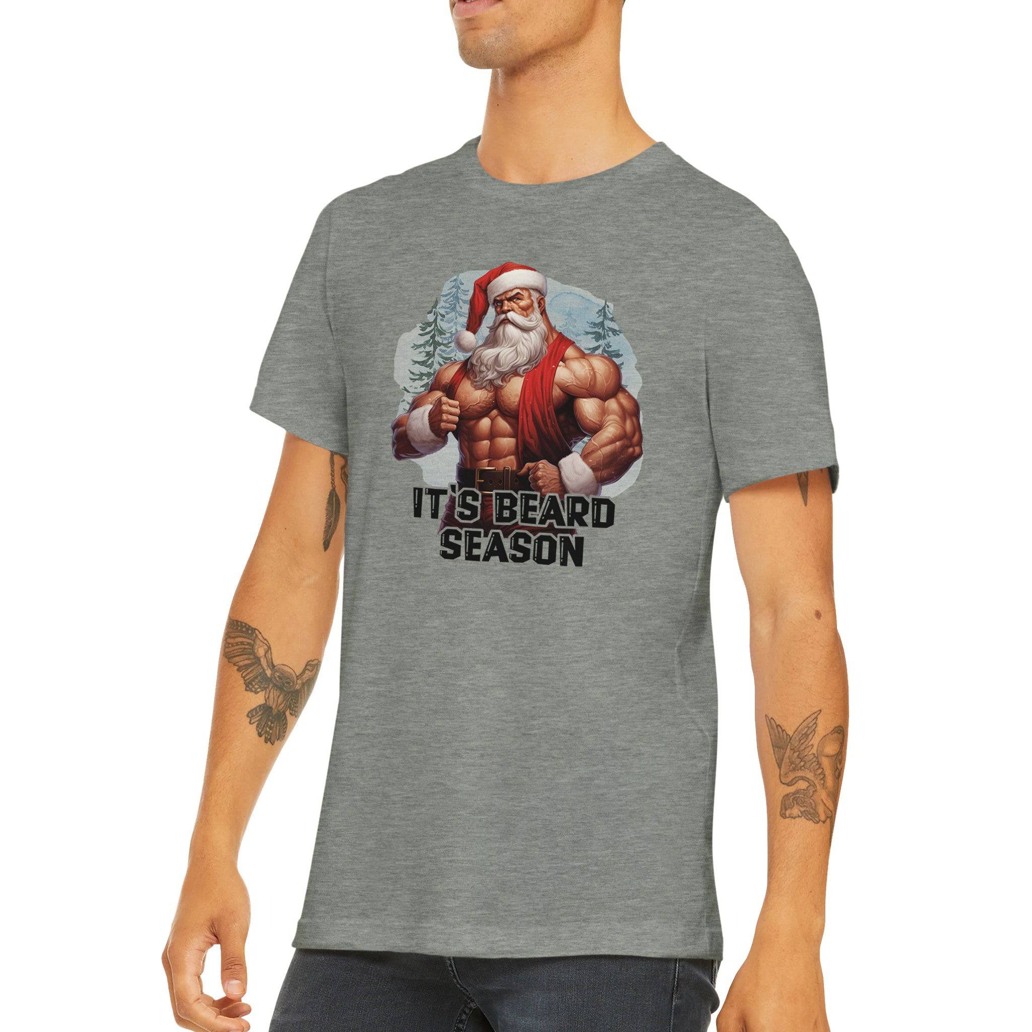 Budget Unisex Crewneck T-shirt/It's-Beard-Season - Enet Images