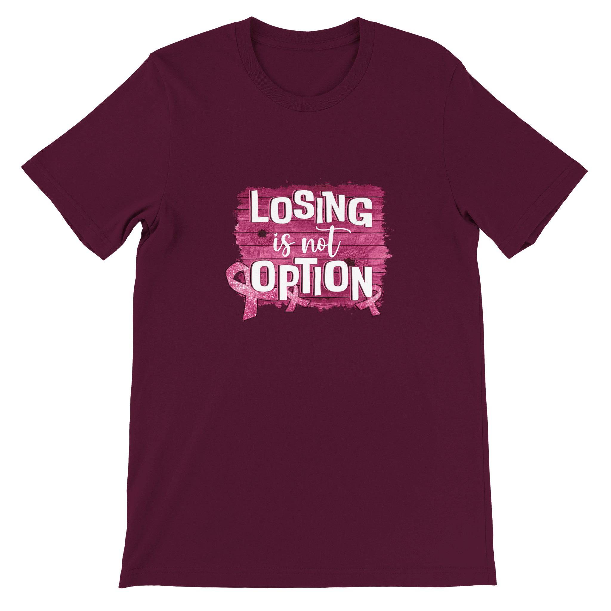 Budget Unisex Crewneck T-shirt/Losing-Is-Not-An-Option - Enet Images