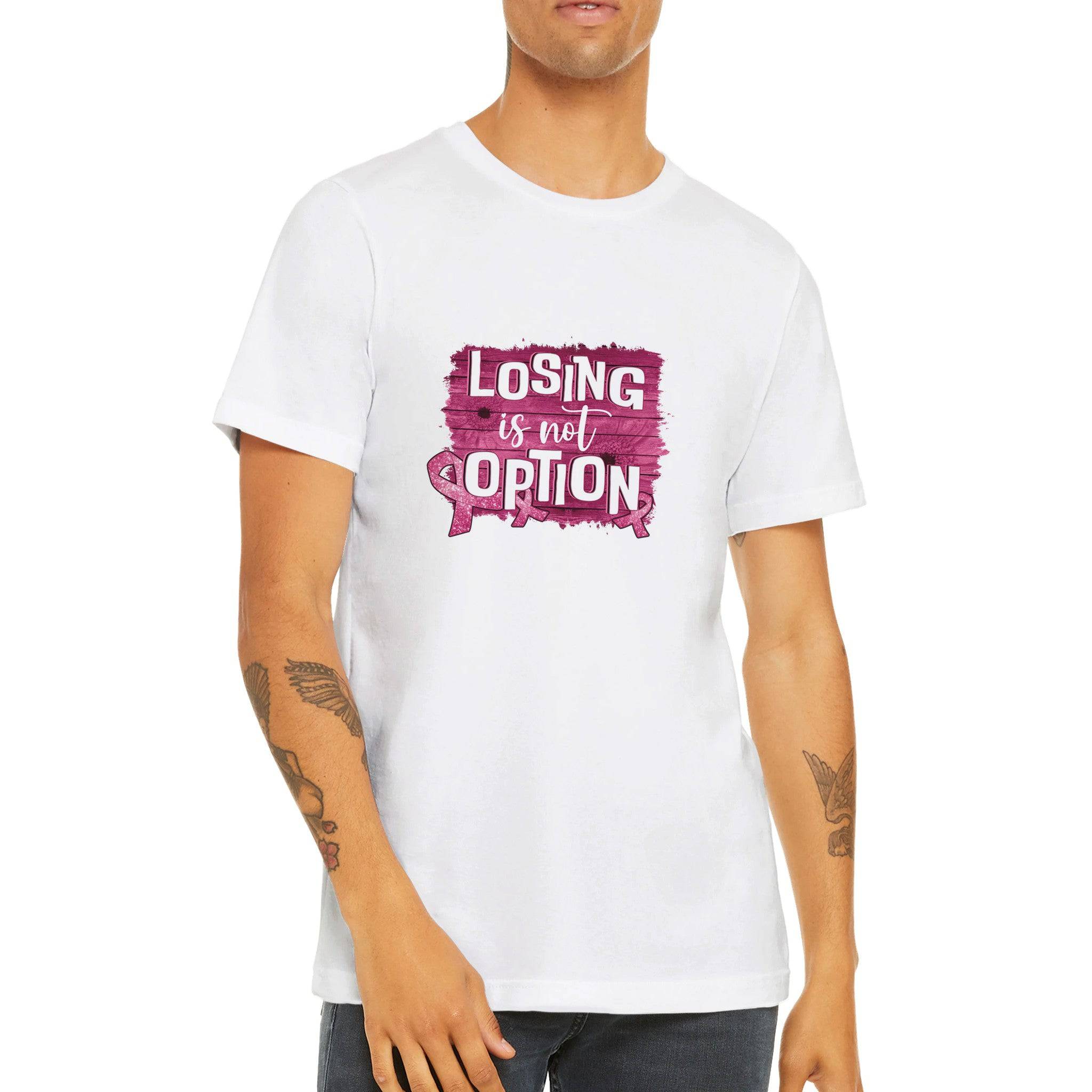 Budget Unisex Crewneck T-shirt/Losing-Is-Not-An-Option - Enet Images
