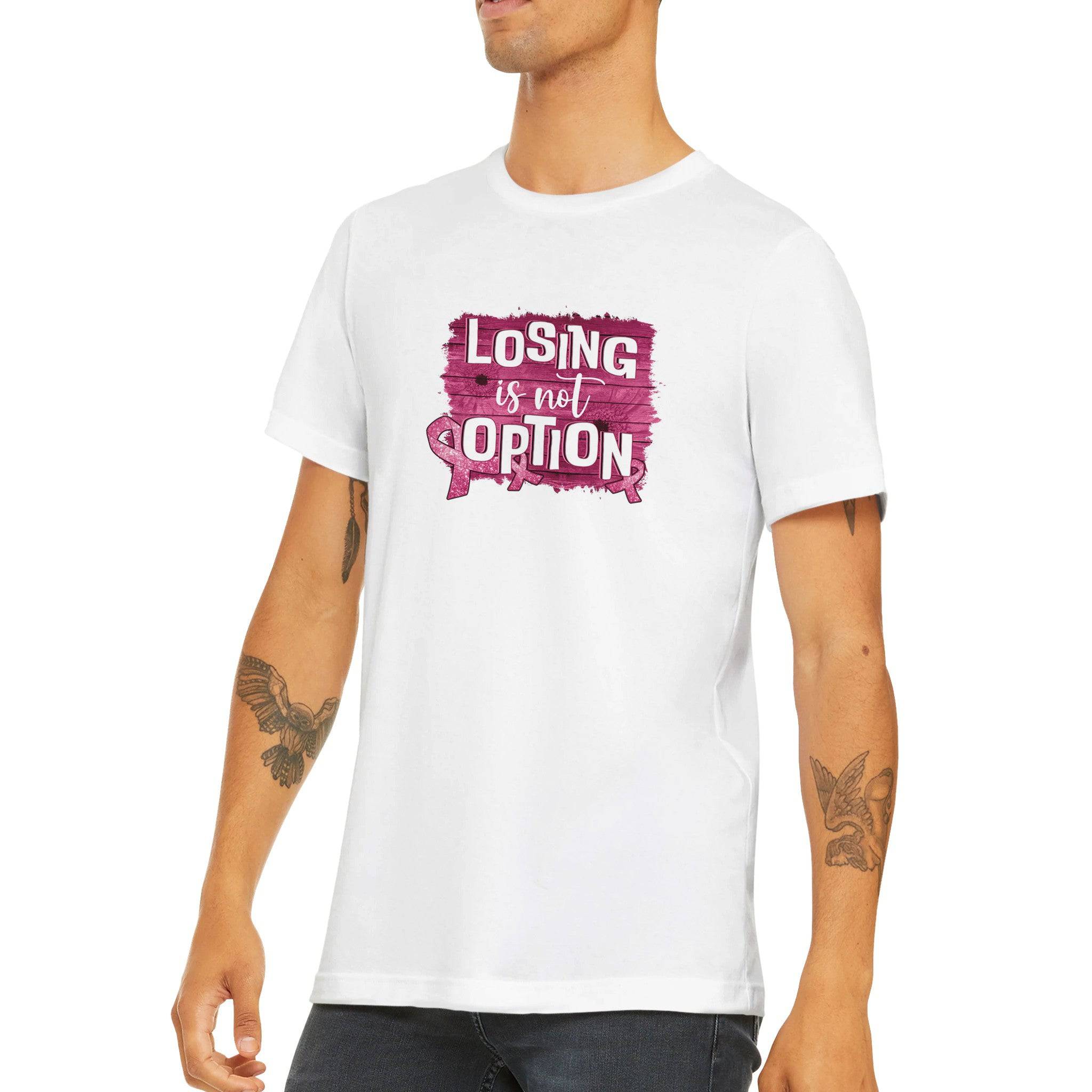 Budget Unisex Crewneck T-shirt/Losing-Is-Not-An-Option - Enet Images