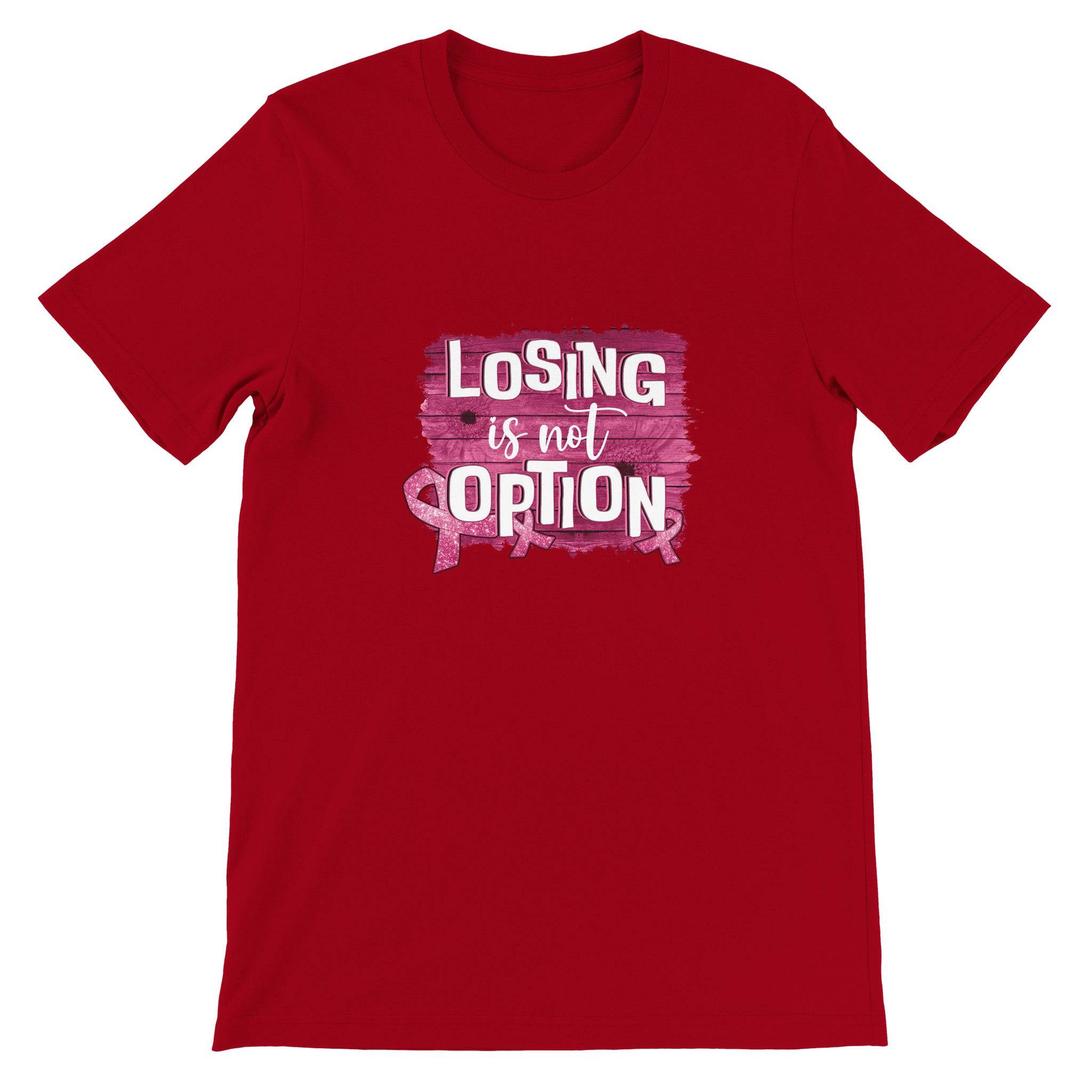 Budget Unisex Crewneck T-shirt/Losing-Is-Not-An-Option - Enet Images