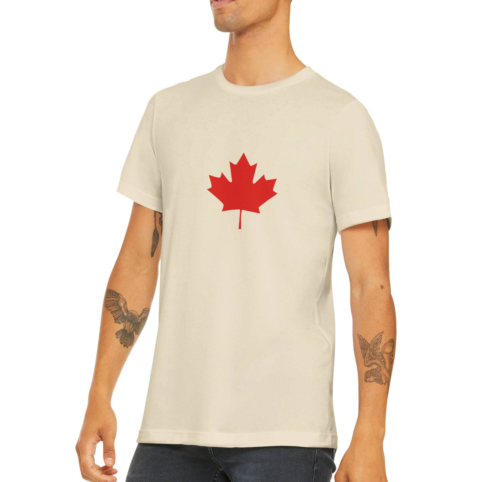 Budget Unisex Crewneck T-shirt/Maple-Leaf-Canada - Enet Images