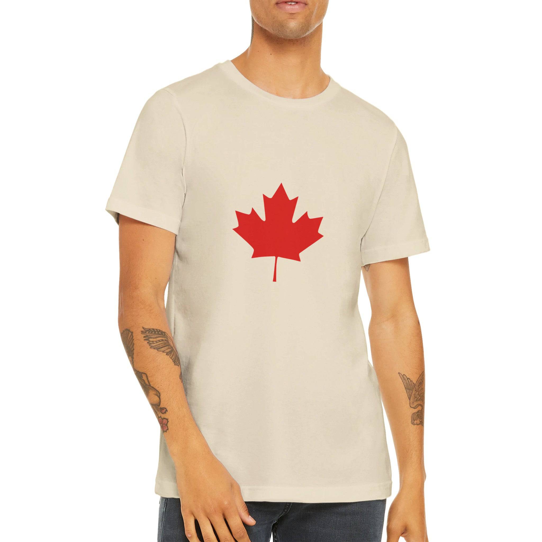 Budget Unisex Crewneck T-shirt/Maple-Leaf-Canada - Enet Images