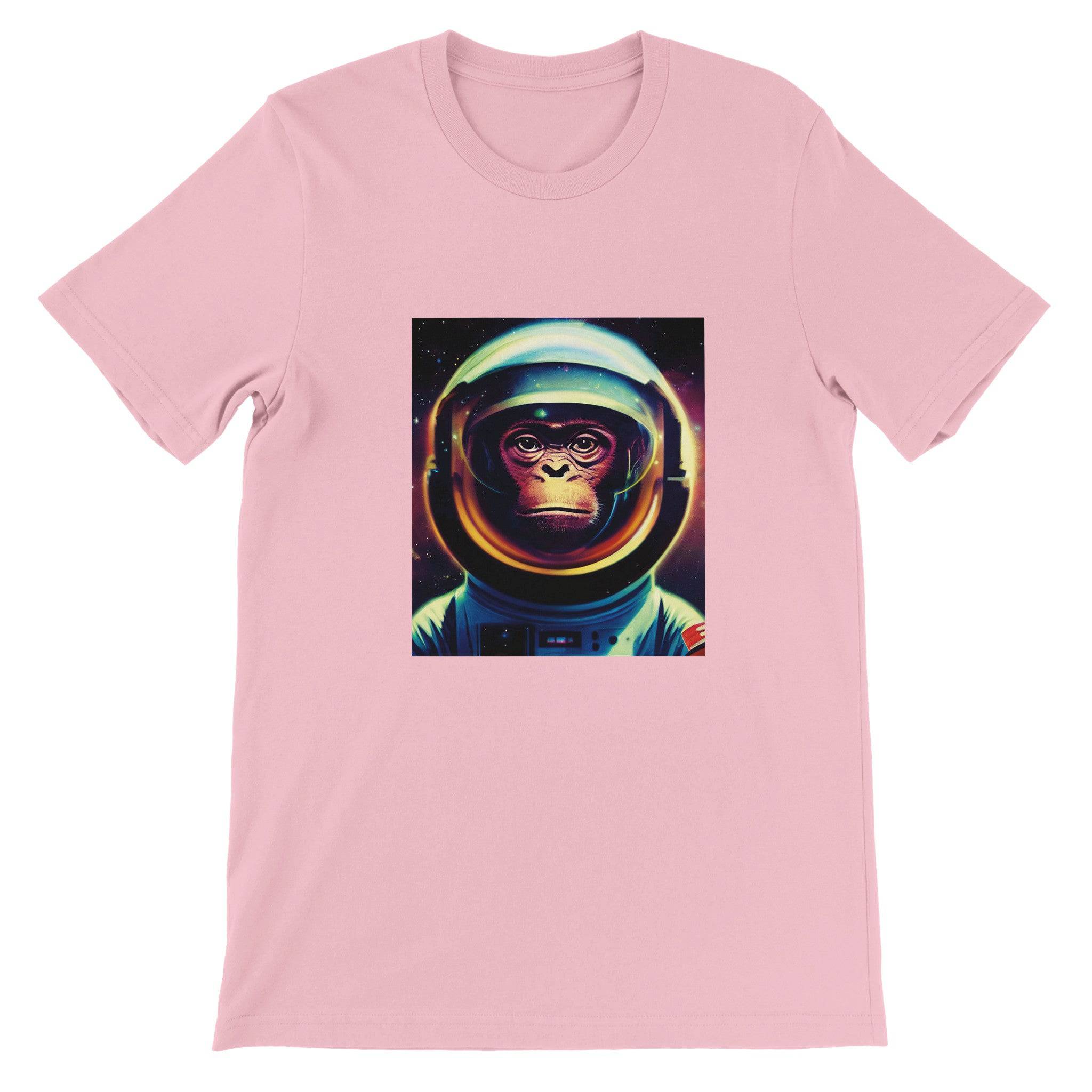 Budget Unisex Crewneck T-shirt/Monkey-Astronaut - Enet Images