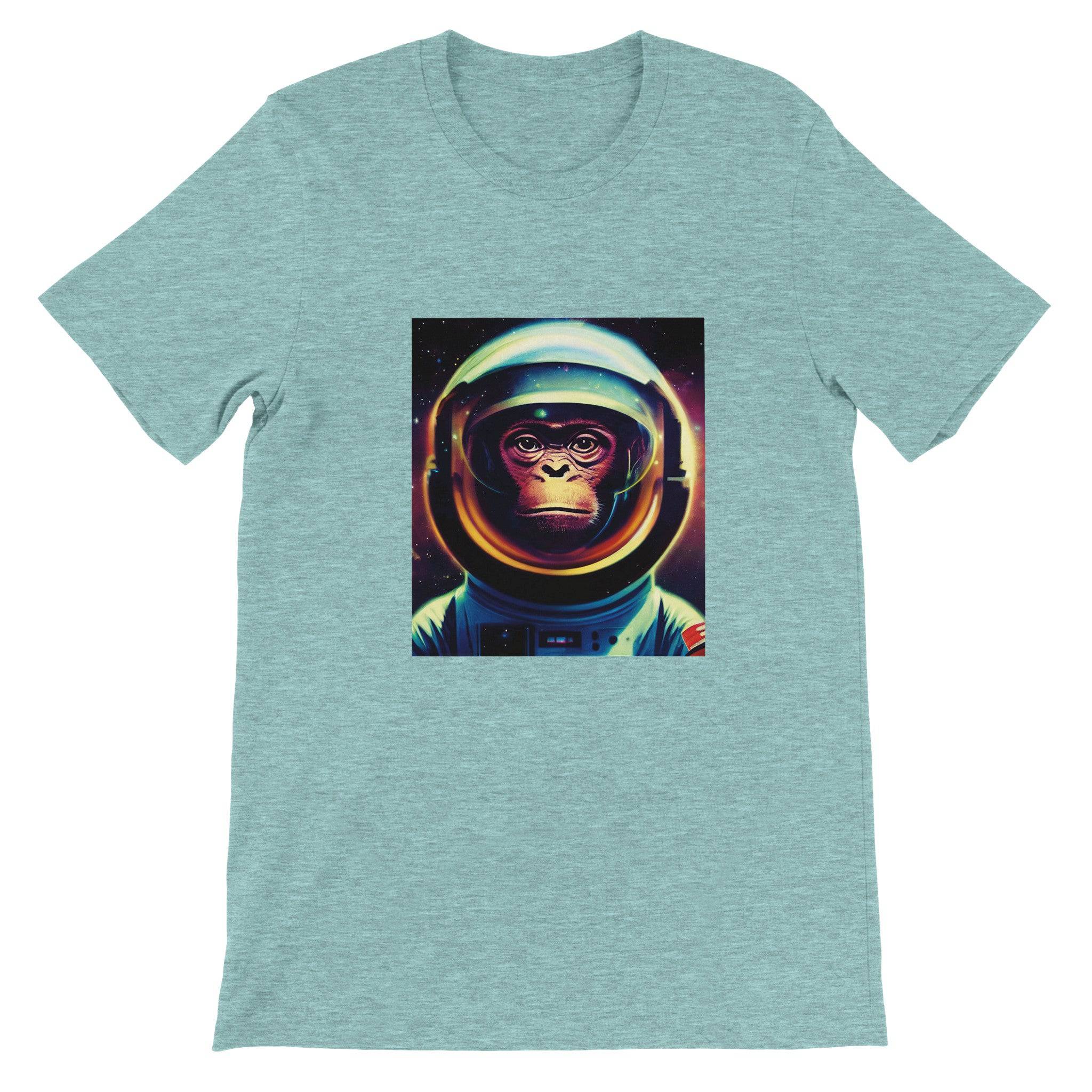 Budget Unisex Crewneck T-shirt/Monkey-Astronaut - Enet Images