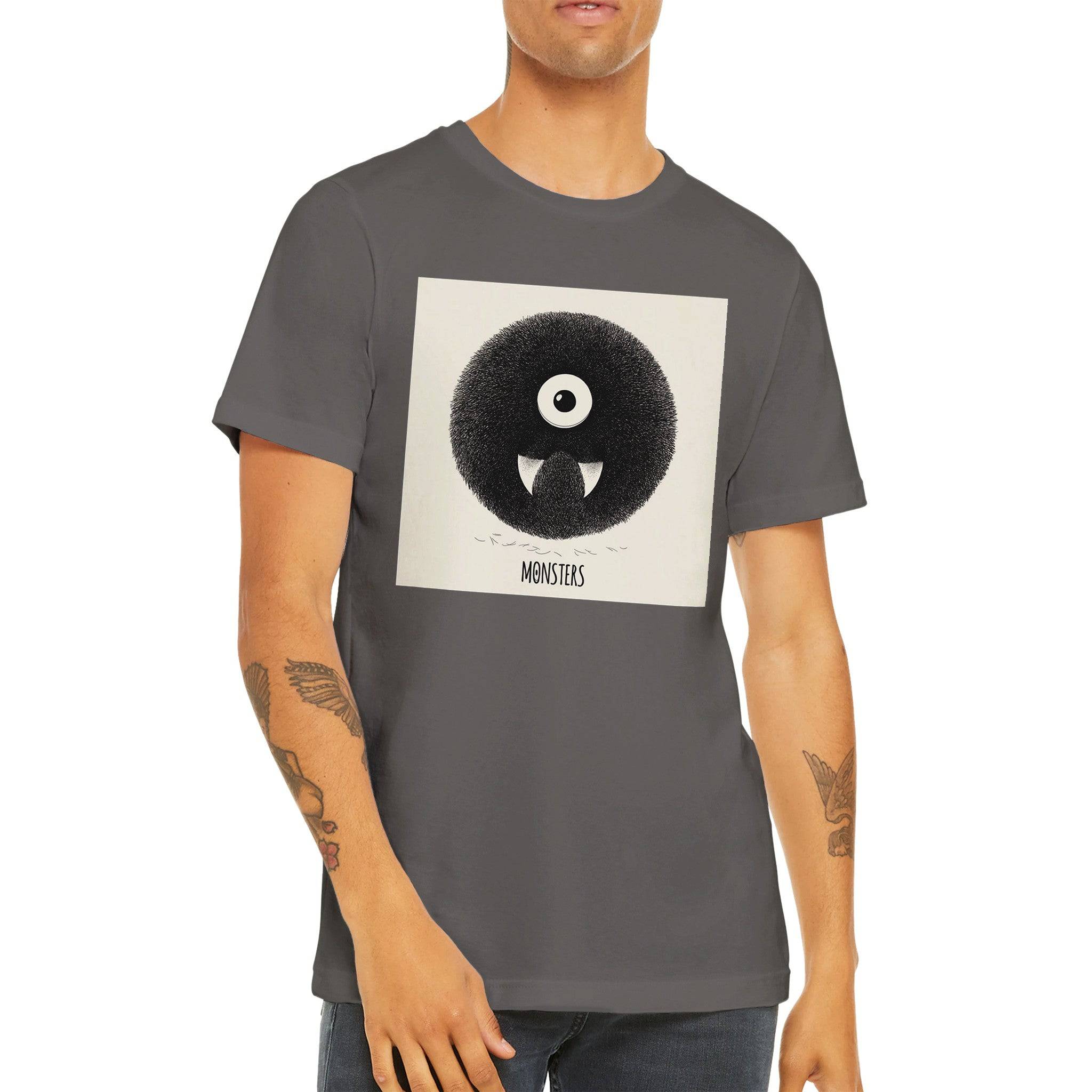 Budget Unisex Crewneck T-shirt/Monster-Teeth - Enet Images