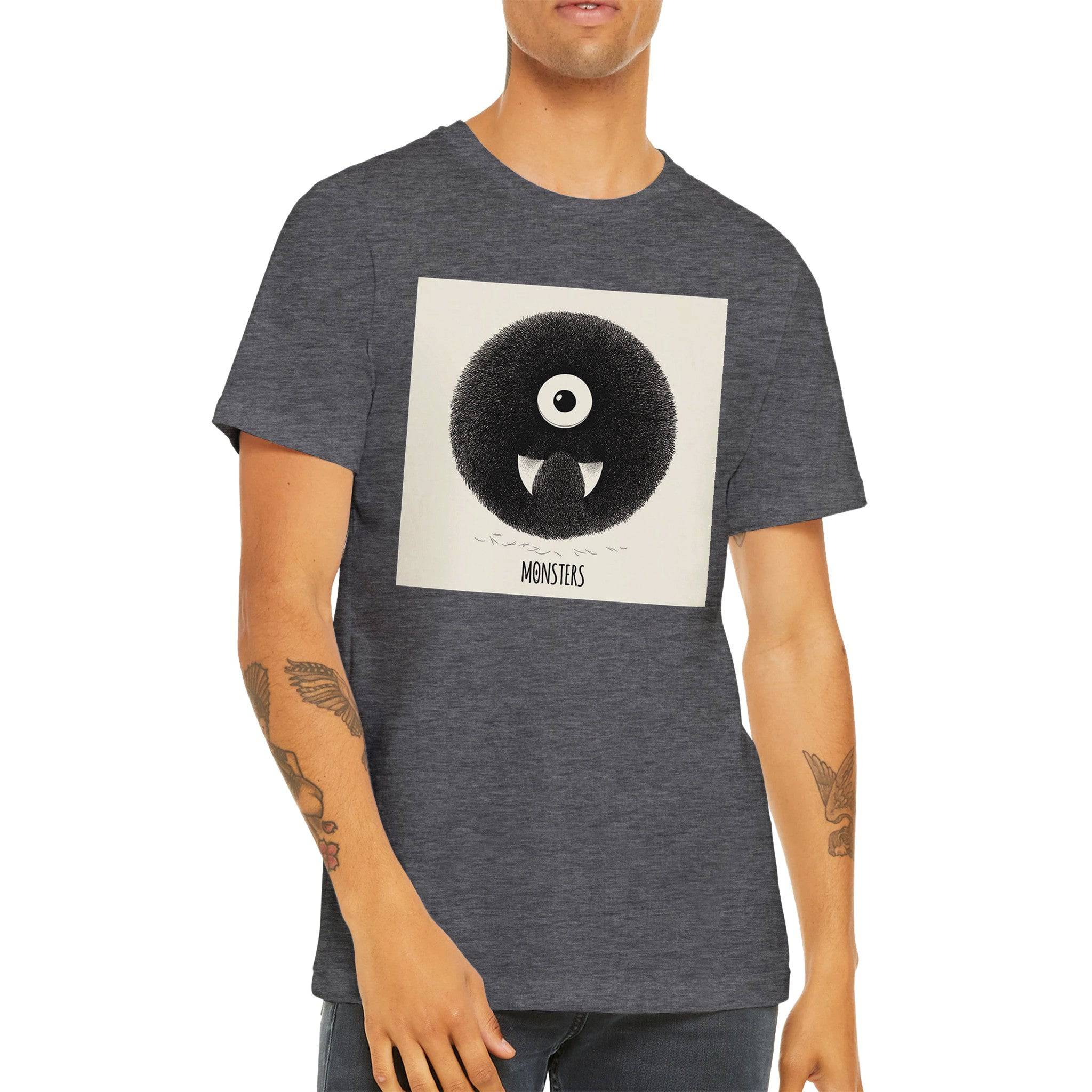 Budget Unisex Crewneck T-shirt/Monster-Teeth - Enet Images