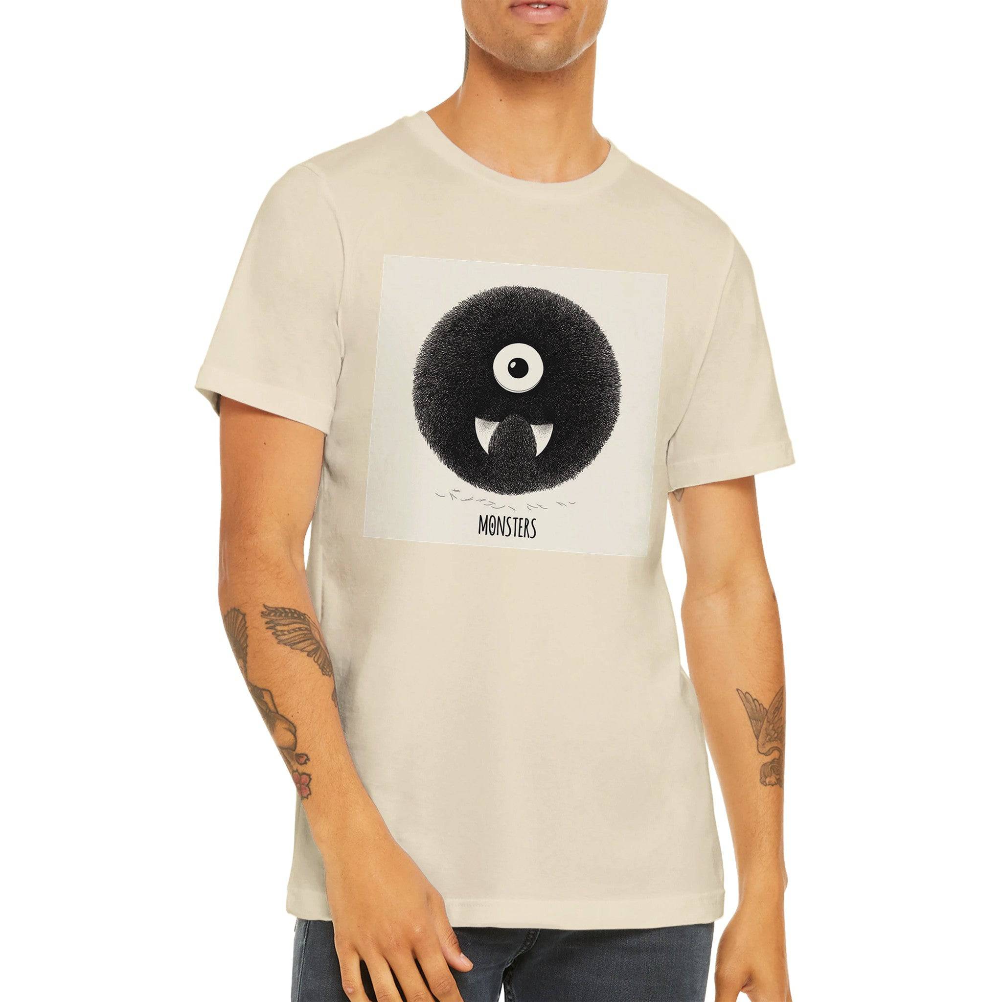 Budget Unisex Crewneck T-shirt/Monster-Teeth - Enet Images