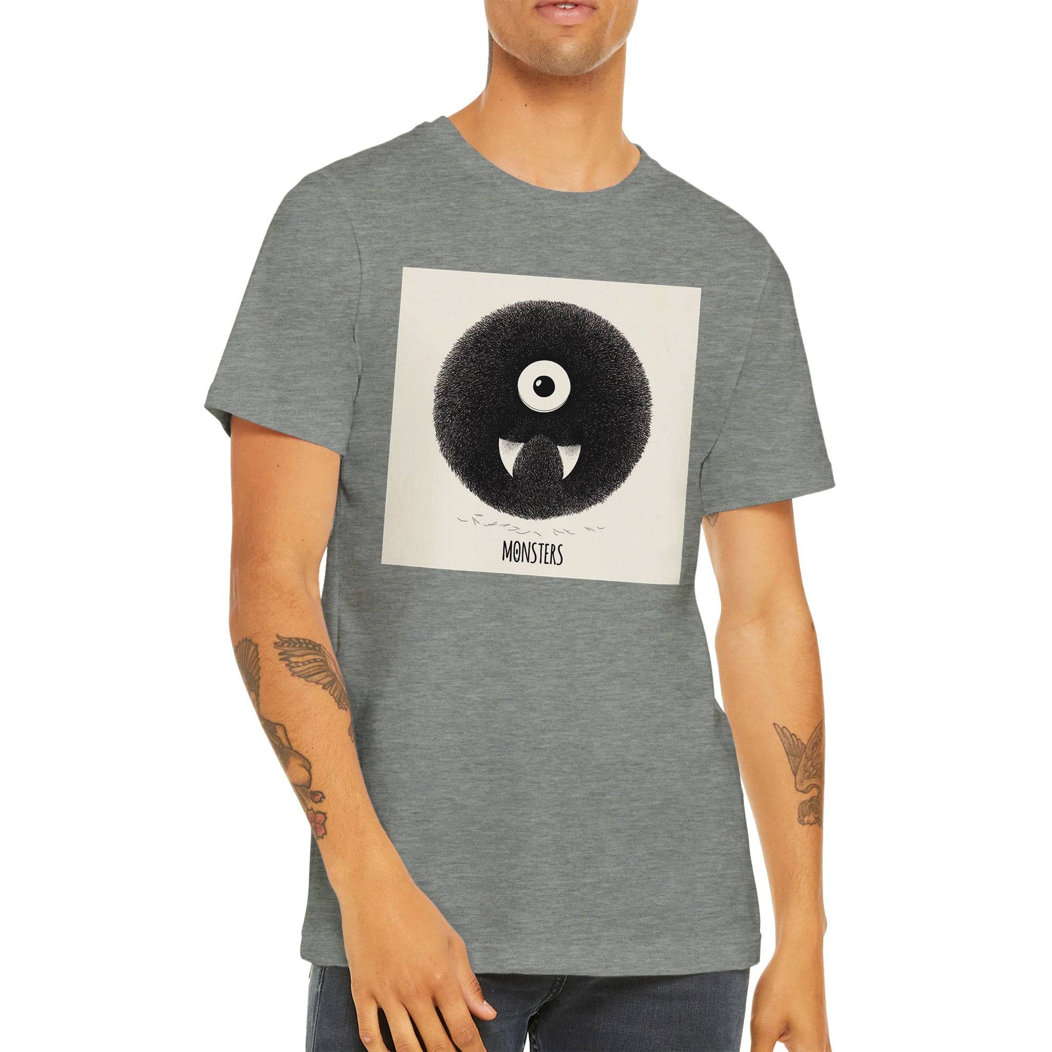 Budget Unisex Crewneck T-shirt/Monster-Teeth - Enet Images