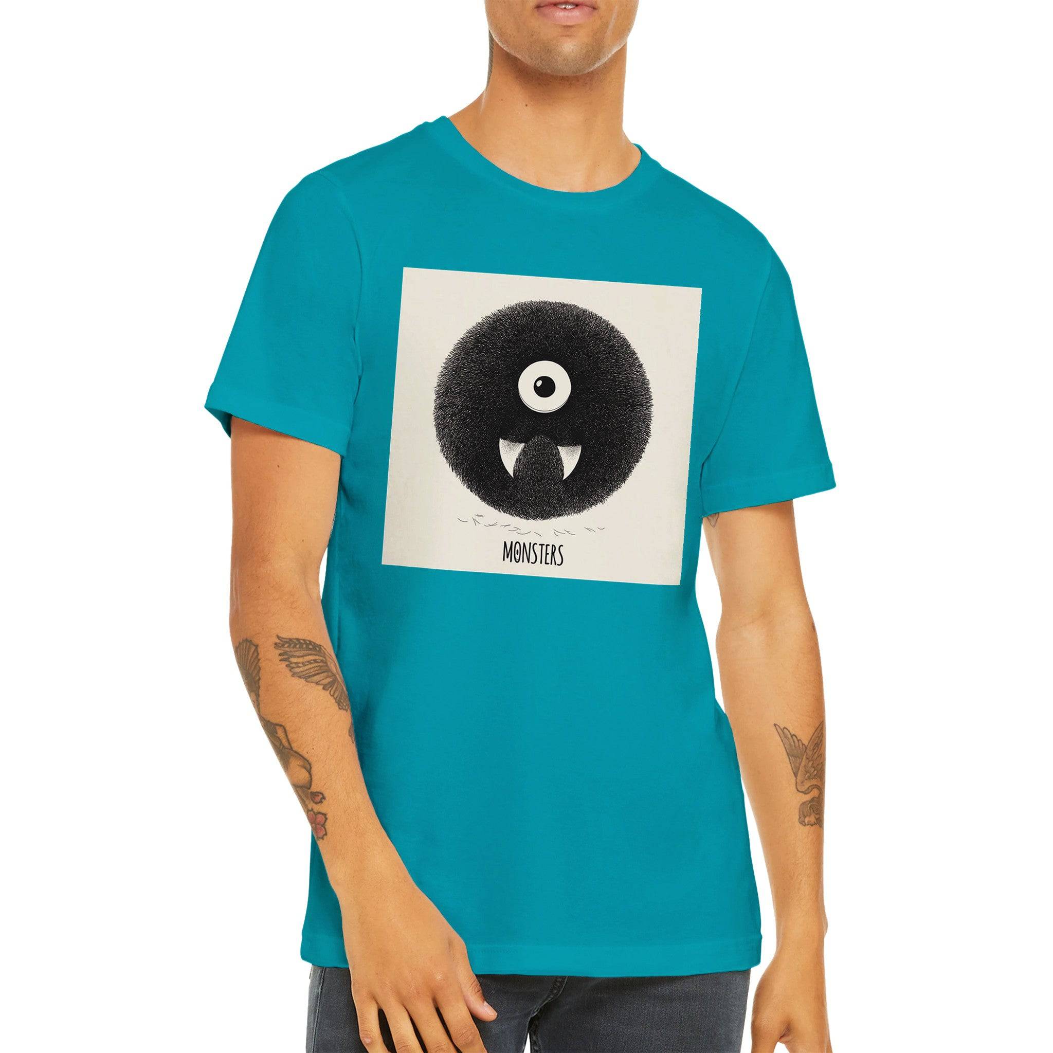 Budget Unisex Crewneck T-shirt/Monster-Teeth - Enet Images