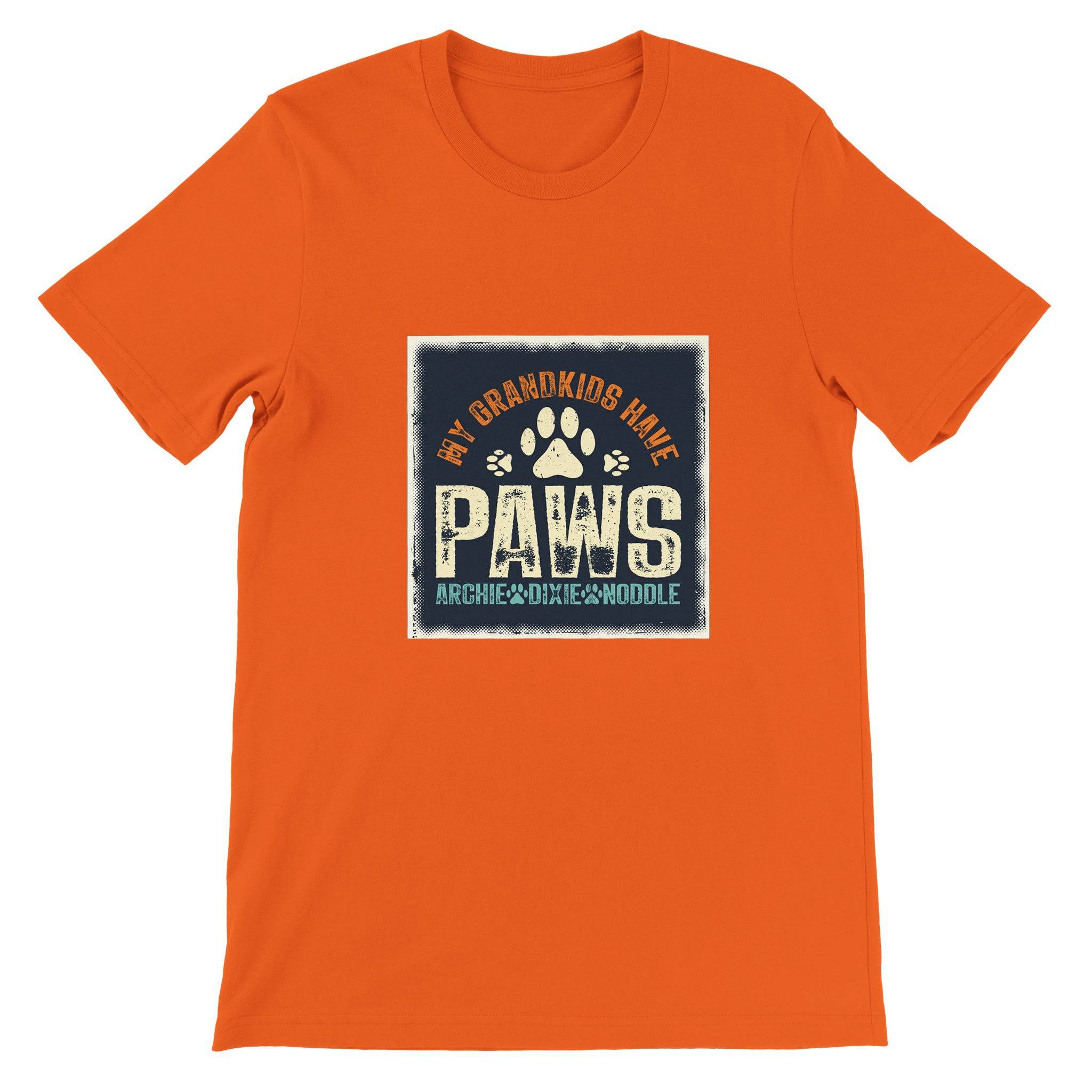 Budget Unisex Crewneck T-shirt/My-Grandkids-Have-Paws - Enet Images