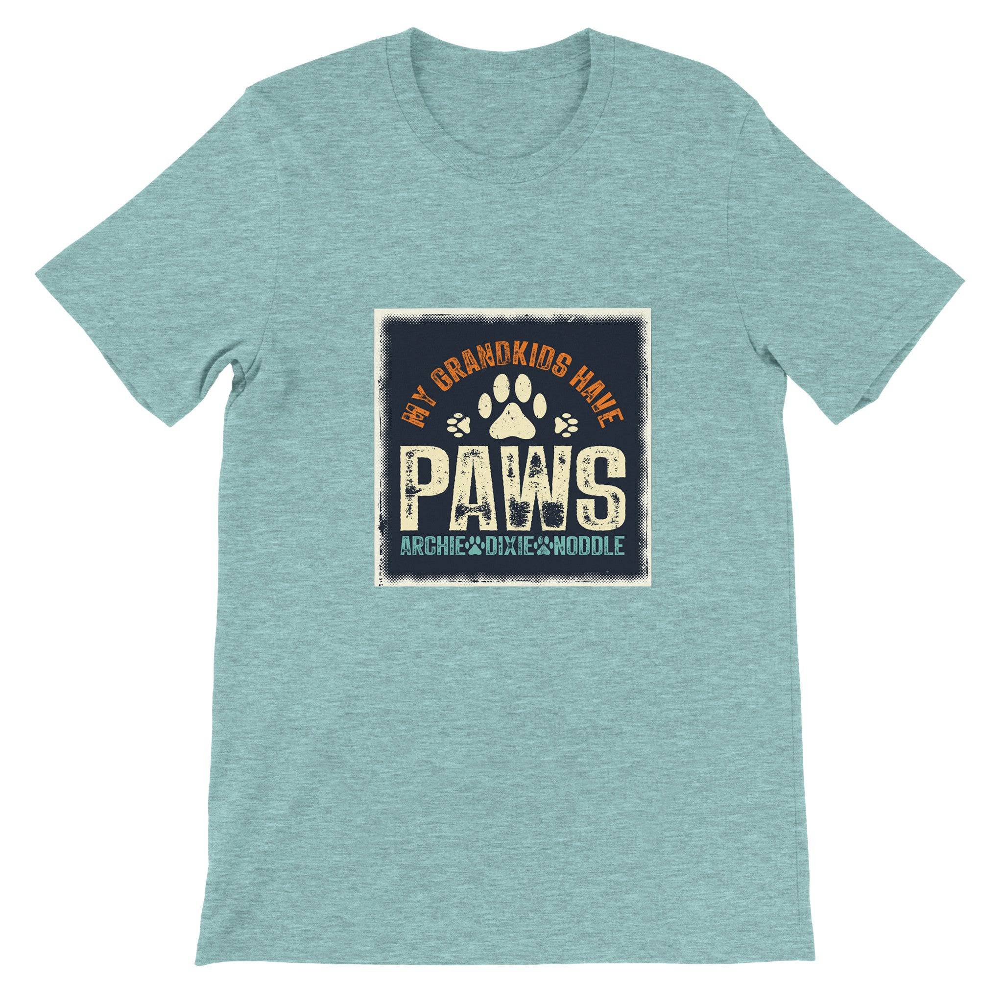 Budget Unisex Crewneck T-shirt/My-Grandkids-Have-Paws - Enet Images