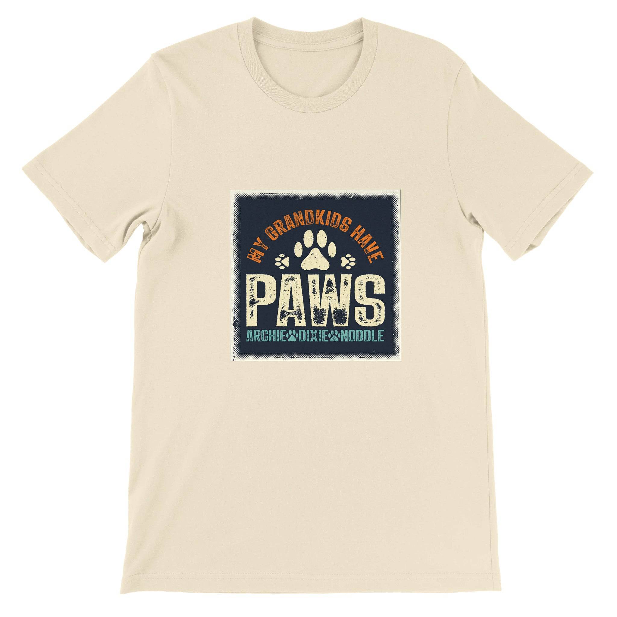 Budget Unisex Crewneck T-shirt/My-Grandkids-Have-Paws - Enet Images