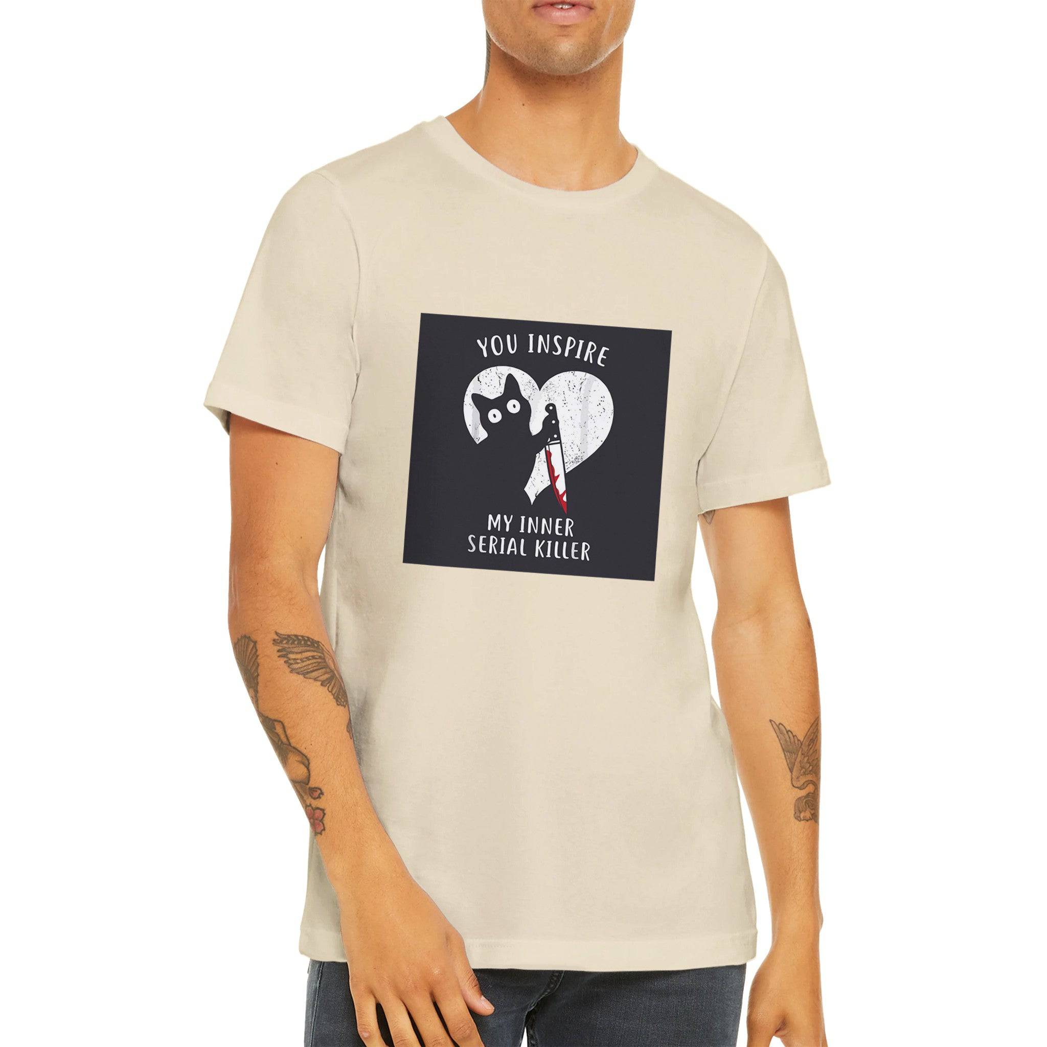 Budget Unisex Crewneck T-shirt/My-Inner-Serial-Killer - Enet Images