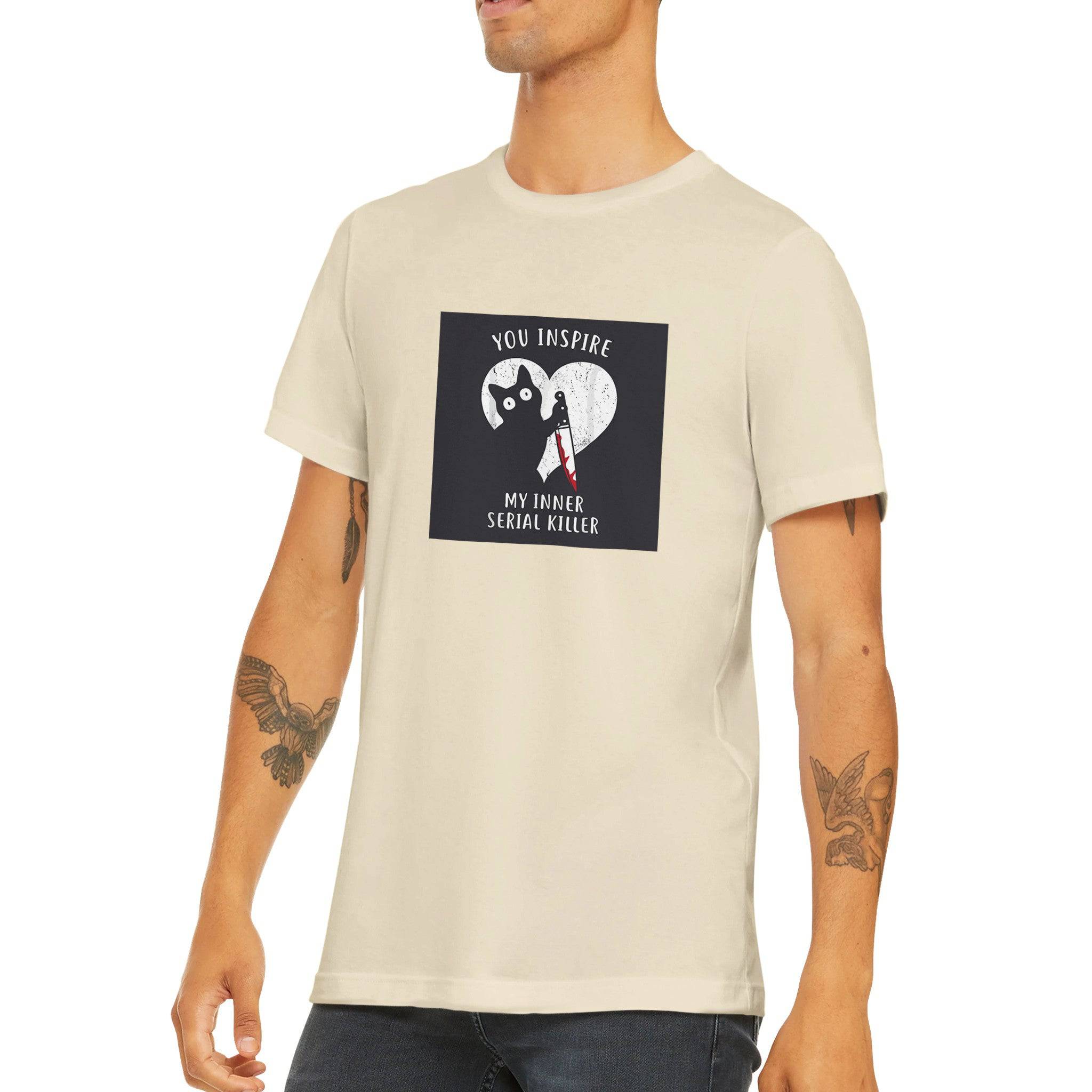 Budget Unisex Crewneck T-shirt/My-Inner-Serial-Killer - Enet Images