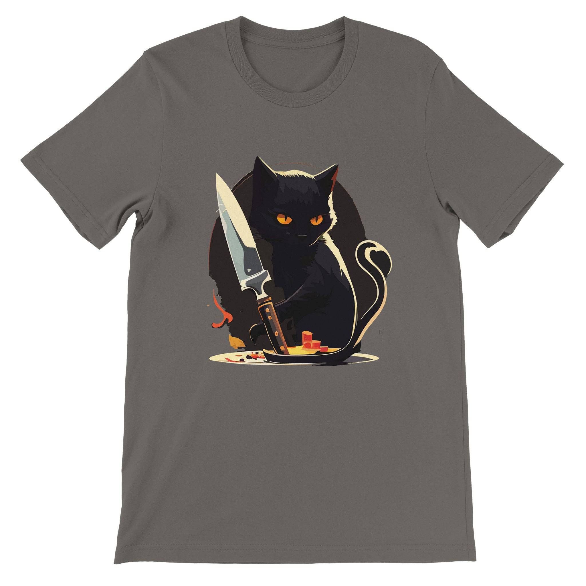 Budget Unisex Crewneck T-shirt/My-Inner-Serial-Killer-Knife - Enet Images