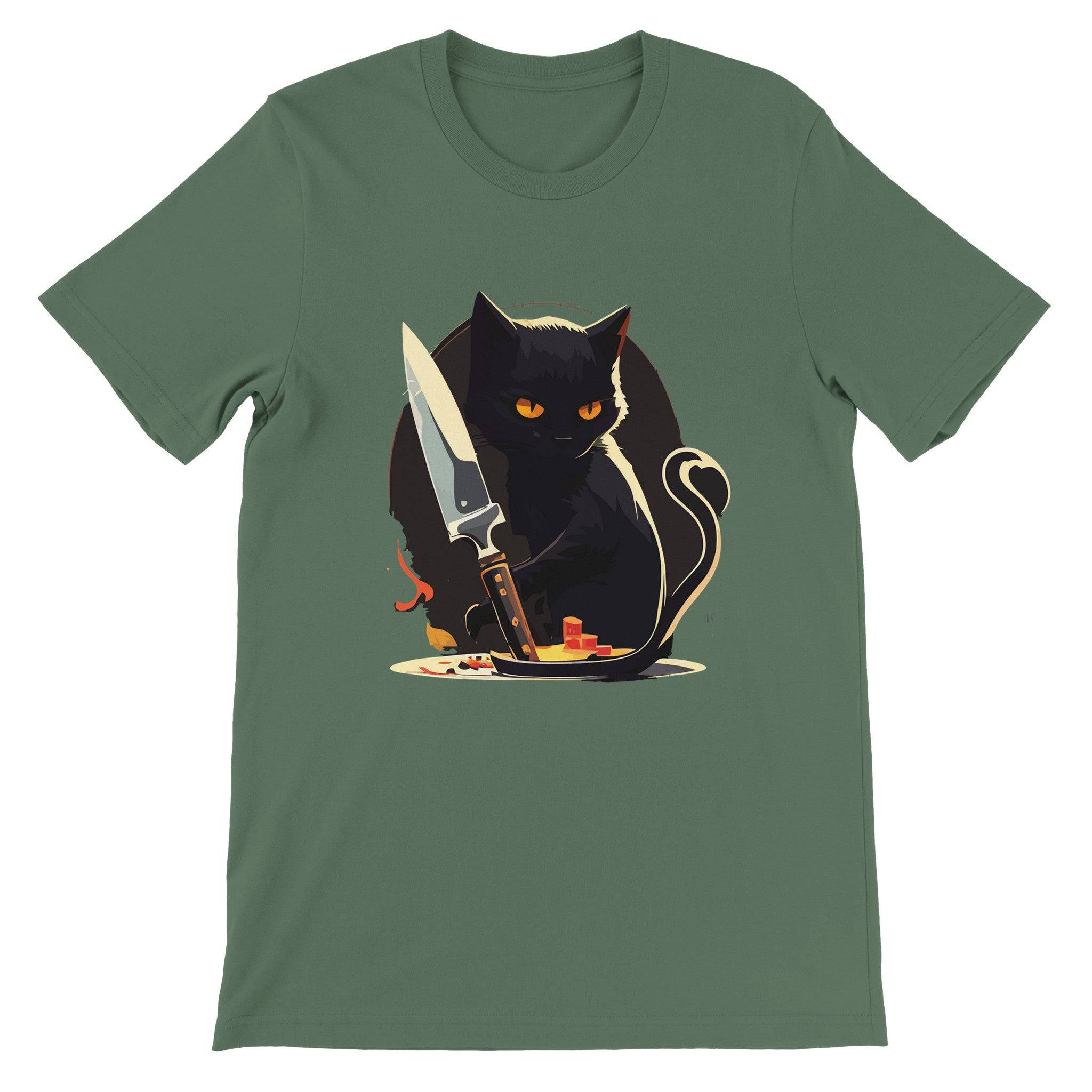 Budget Unisex Crewneck T-shirt/My-Inner-Serial-Killer-Knife - Enet Images