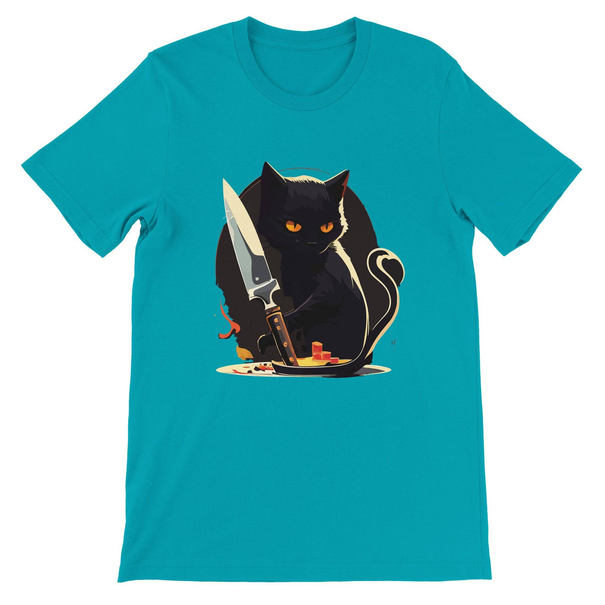 Budget Unisex Crewneck T-shirt/My-Inner-Serial-Killer-Knife - Enet Images