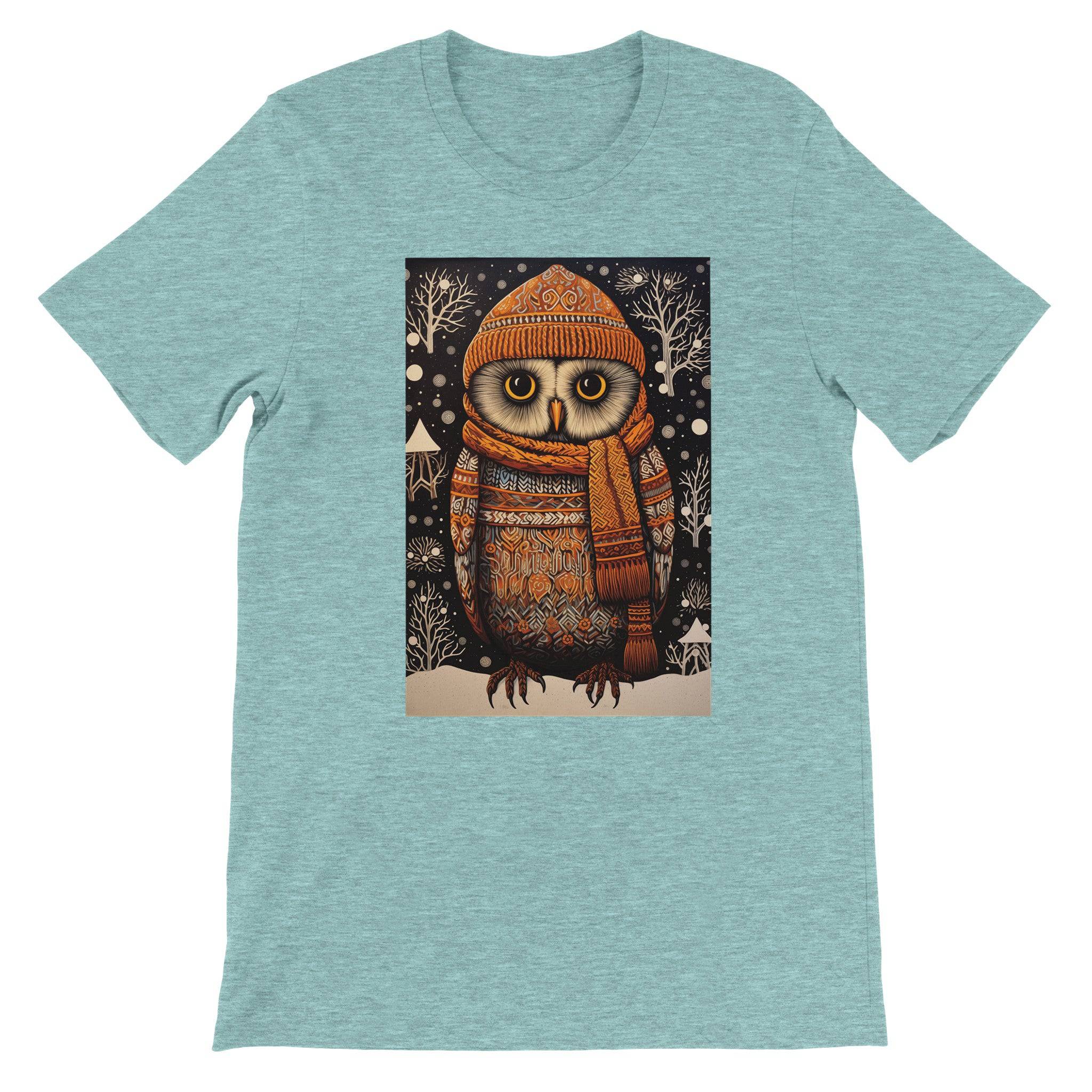 Budget Unisex Crewneck T-shirt/Owl-Winter - Enet Images