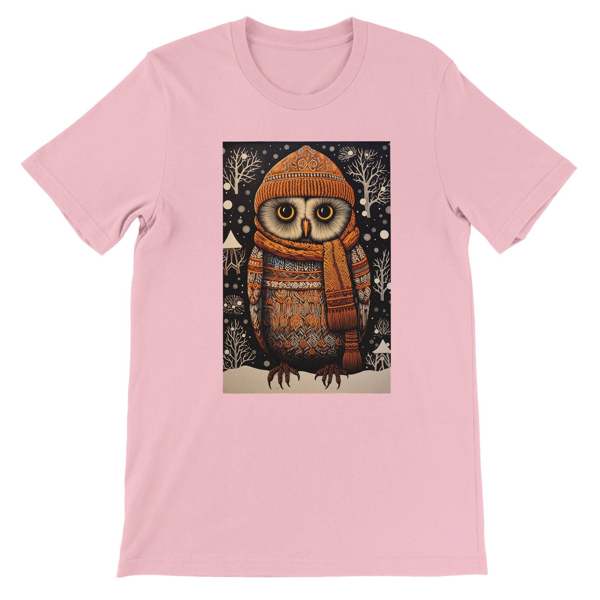 Budget Unisex Crewneck T-shirt/Owl-Winter - Enet Images