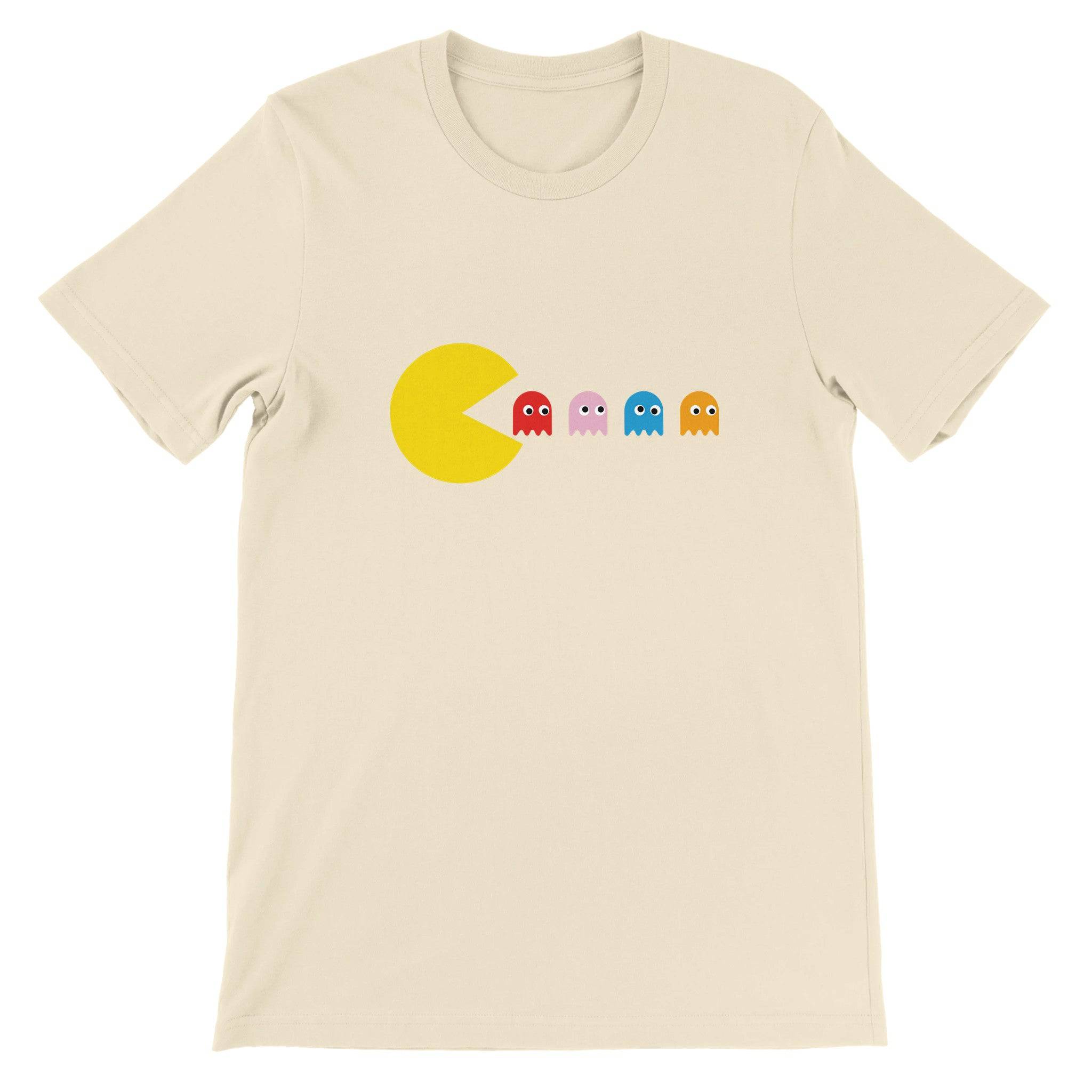 Budget Unisex Crewneck T-shirt/Pac-man-2 - Enet Images